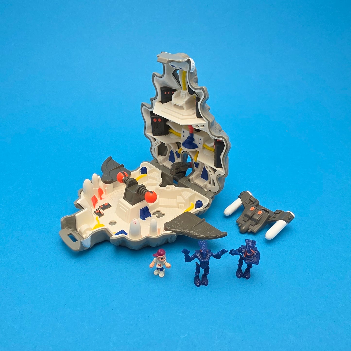 MIGHTY MAX ☆ TERMINATES WOLFSHIP 7 Doom Zones Max Vintage Figure Playset ☆ Complete