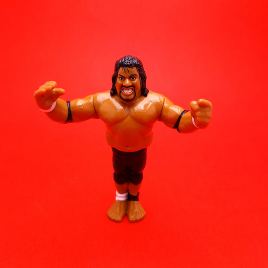 WWF HASBRO ☆ HEAD SHRINKERS FATU Vintage Wrestling Figure ☆ Series 10 Original 90s