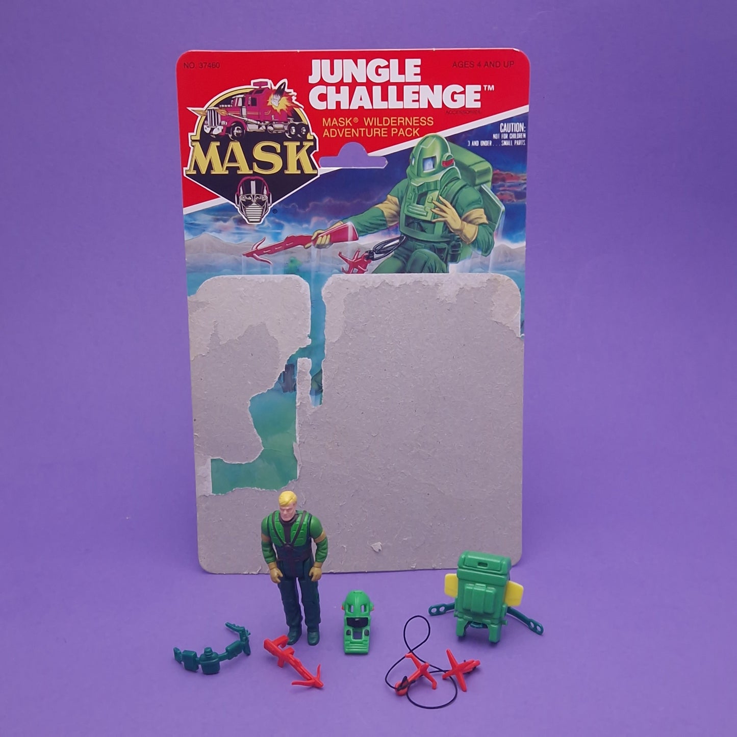 M.A.S.K ☆ MATT TRAKKER JUNGLE CHALLENGE Vintage MASK Figure ☆ Kenner 80s Loose