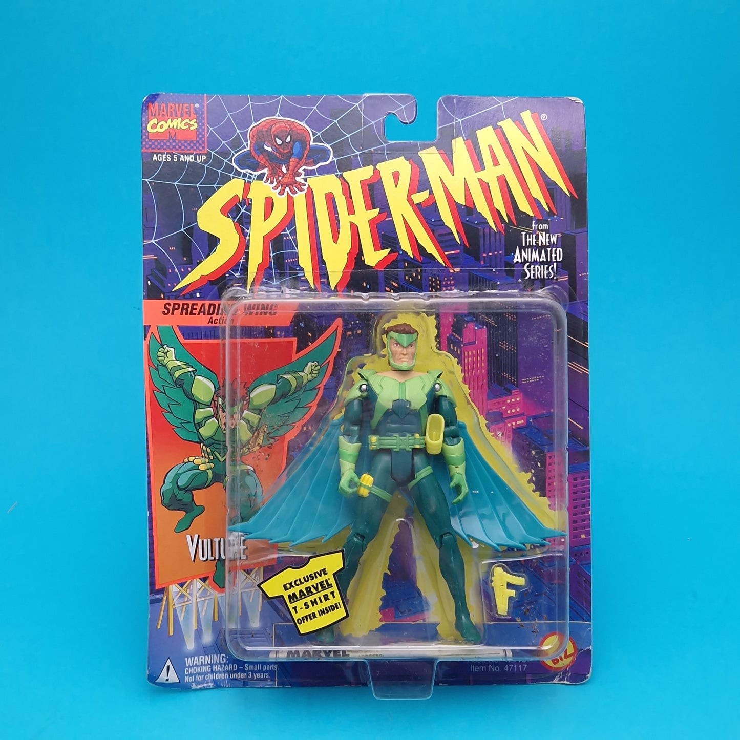 SPIDER-MAN ANIMATED SERIES ☆ VULTURE MARVEL Figure ☆ MOC Sealed Carded Toybiz 90s READ
