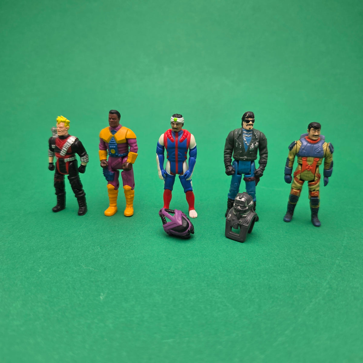 M.A.S.K ☆ Bundle x5 Loose Figures ☆ Vintage Kenner 80s Ali Bombay Sly Rax Etc