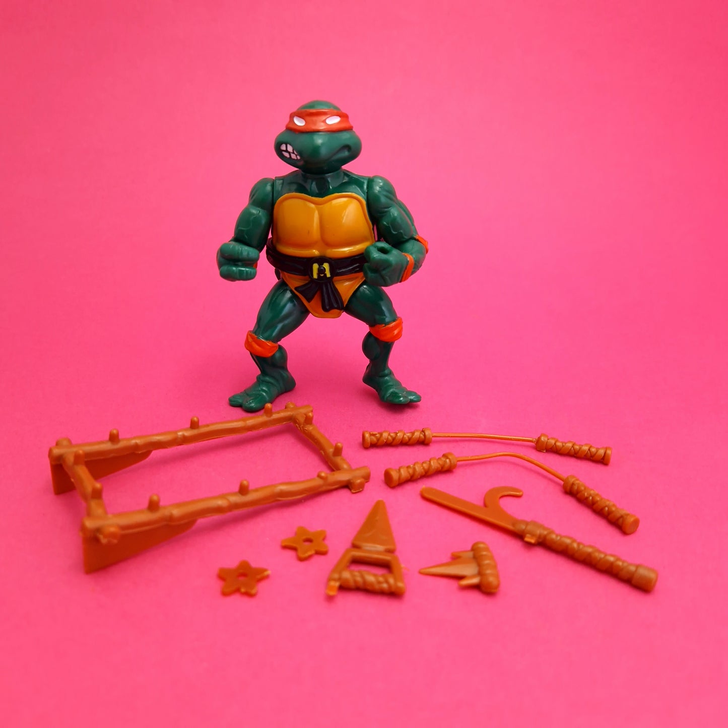 TEENAGE MUTANT NINJA TURTLES ☆ MICHAELANGEO Vintage Action Figure ☆ Loose