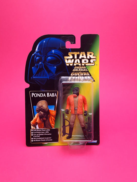 STAR WARS POTF ☆ PONDA BABA Figure ☆ MOC Sealed Carded Kenner Power of the Force