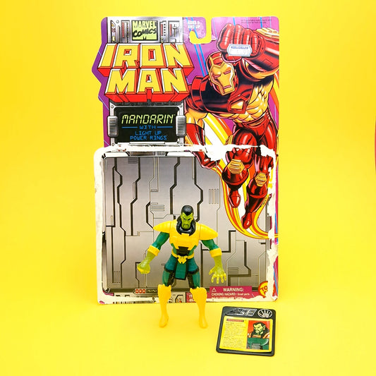 IRON MAN ☆ THE  MANDARIN Marvel Action Figure ☆ Vintage Original Card Toybiz 90s