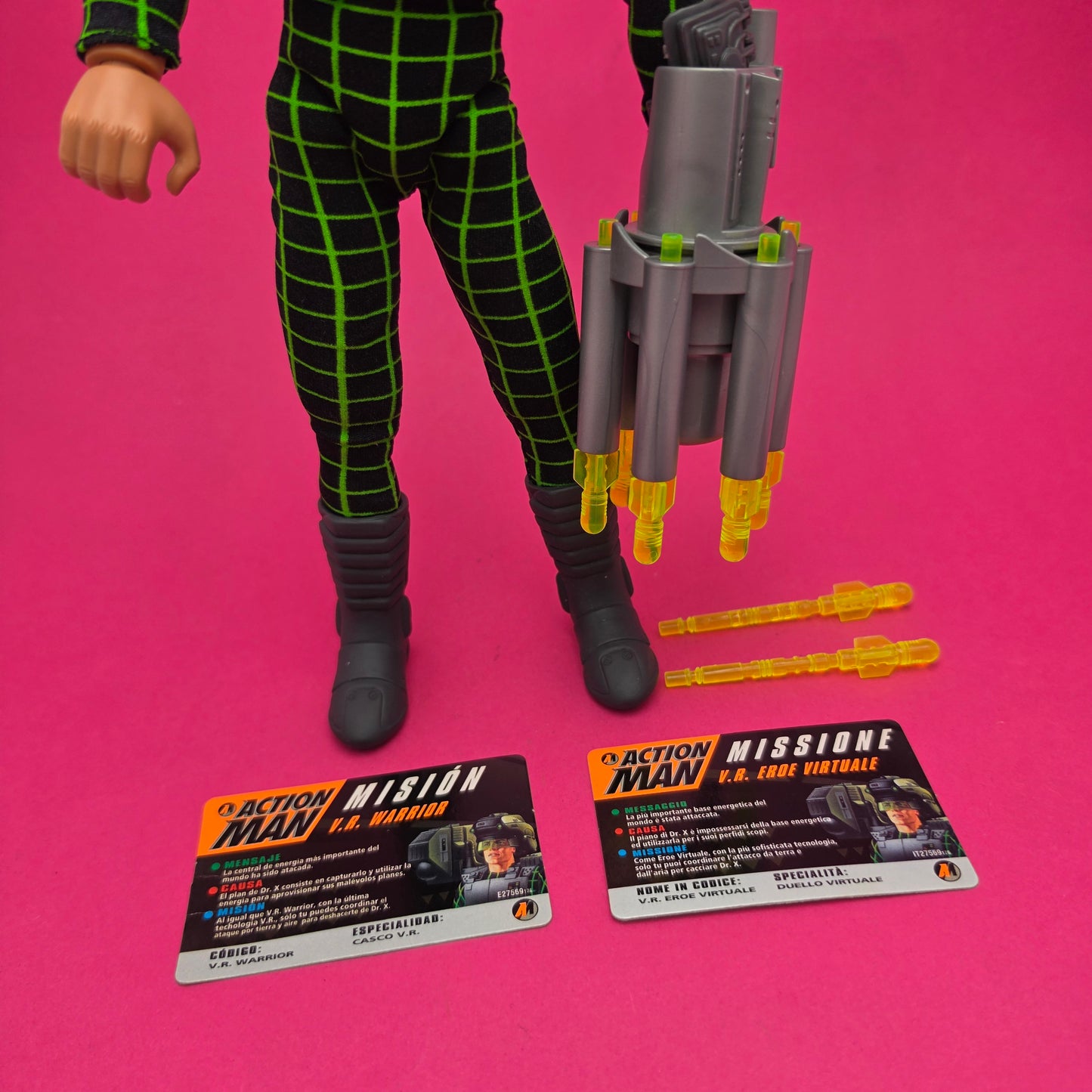 ACTION MAN ☆ V.R WARRIOR Figure ☆ Vintage HASBRO 90's Loose