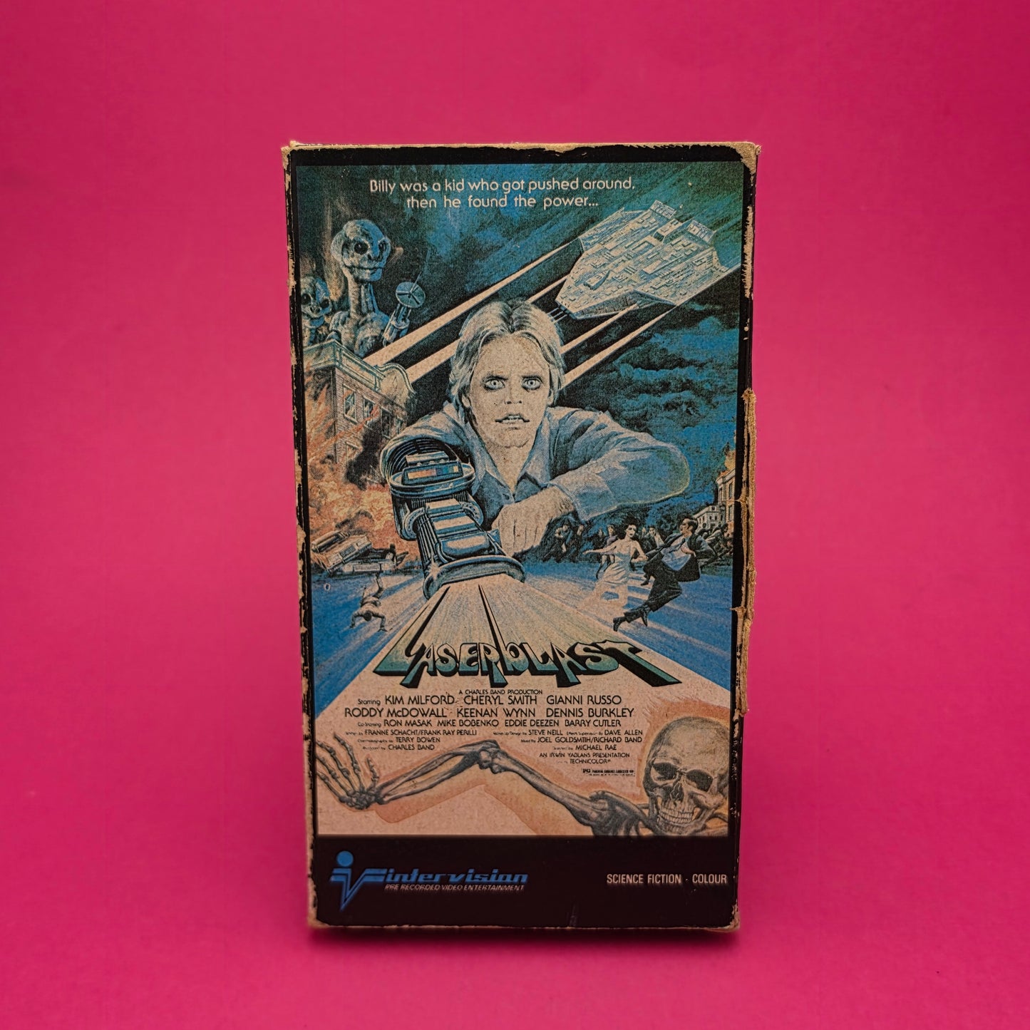 VHS Video ☆ LASERBLAST 1978 ☆ Pre Cert Vintage Ex Rental RARE CARDBOARD SLEEVE