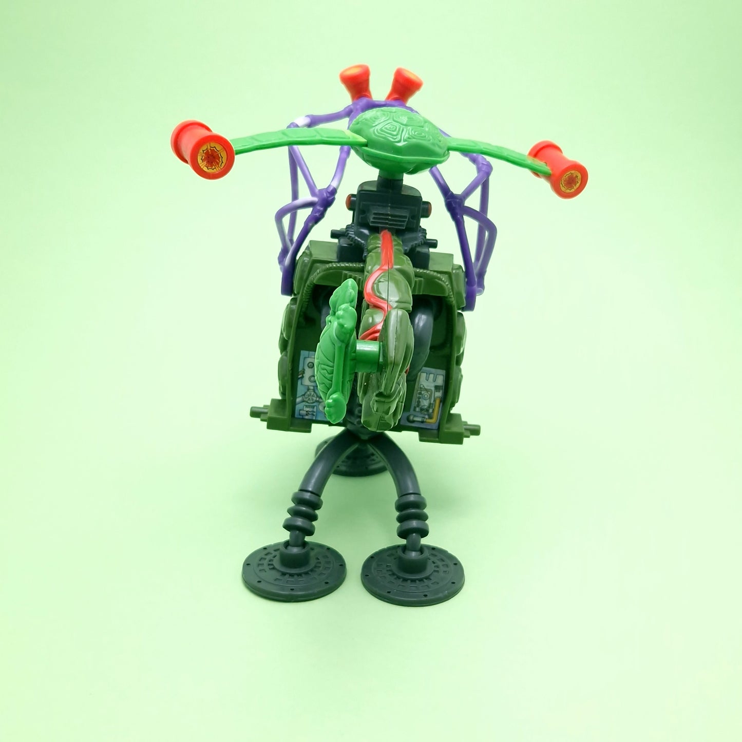 TEENAGE MUTANT NINJA TURTLES ☆ ROCKSTEADY'S POGOCOPTER Vintage Figure Vehicle ☆ Hero Loose