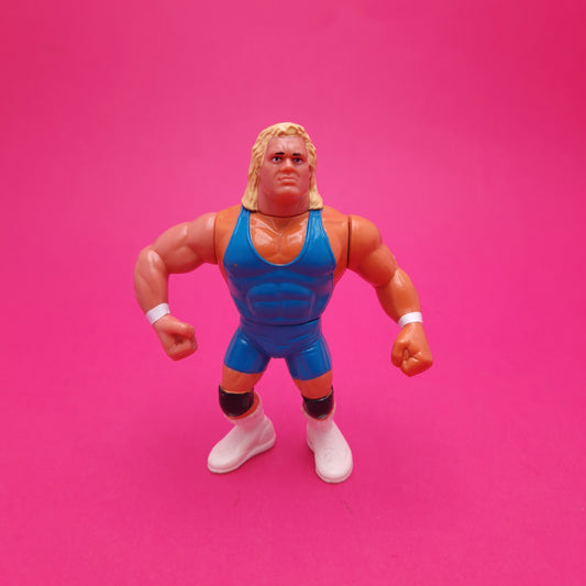 WWF HASBRO ☆ MR PERFECT BLUE Vintage Wrestling Figure ☆ Series 8 90s Loose