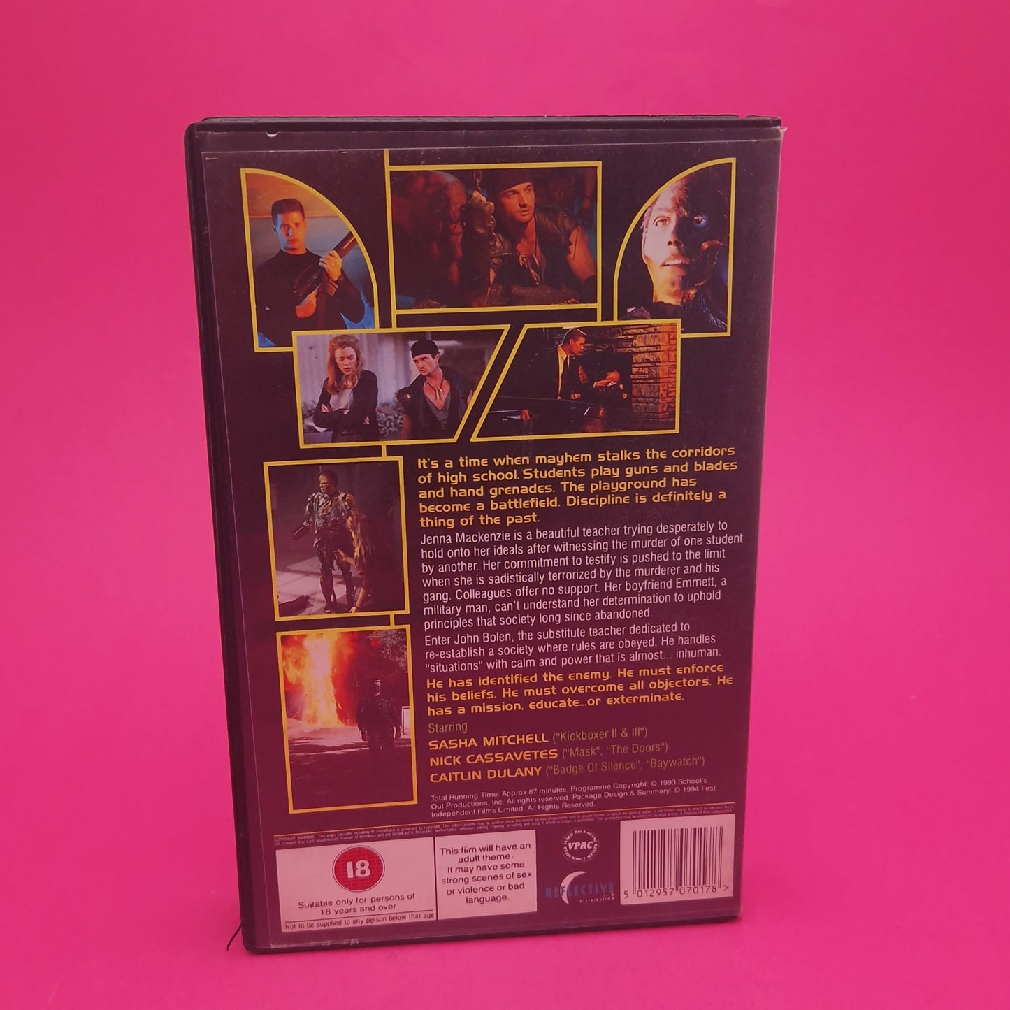 VHS Video ☆ CLASS OF 1999 2 THE SUBSTITUTE ☆ 90s Big Box Ex Rental Vintage 18