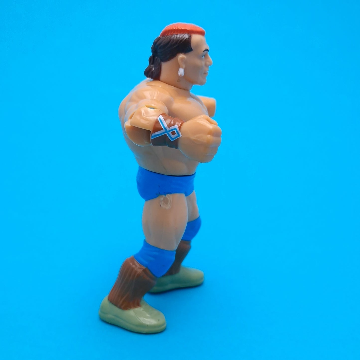 WWF HASBRO ☆ TATANKA Vintage Wrestling Figure ☆ Original 90s Series 6