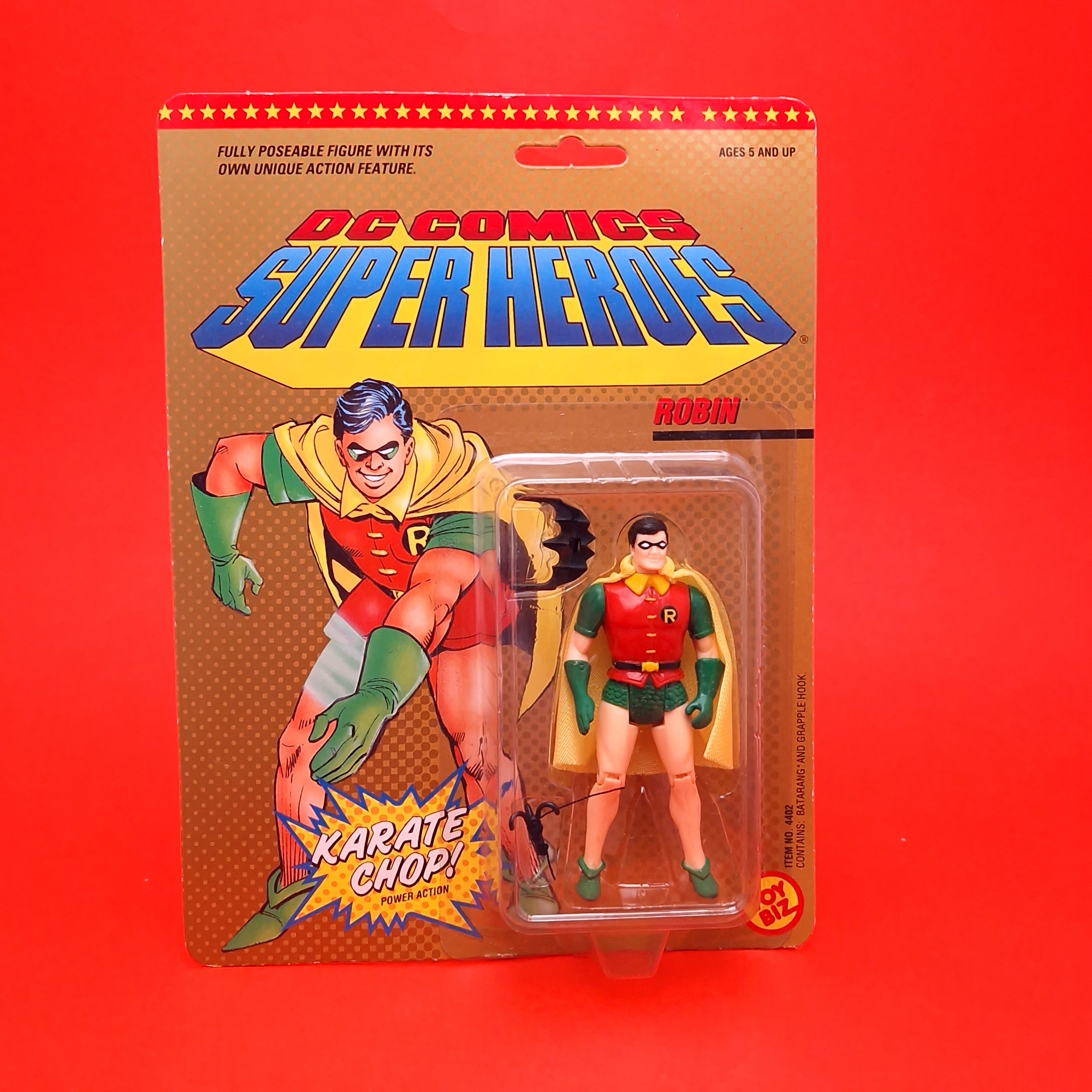 DC COMICS SUPER HEROES ☆ ROBIN Action Figure ☆ Toybiz Sealed Carded 80 ...