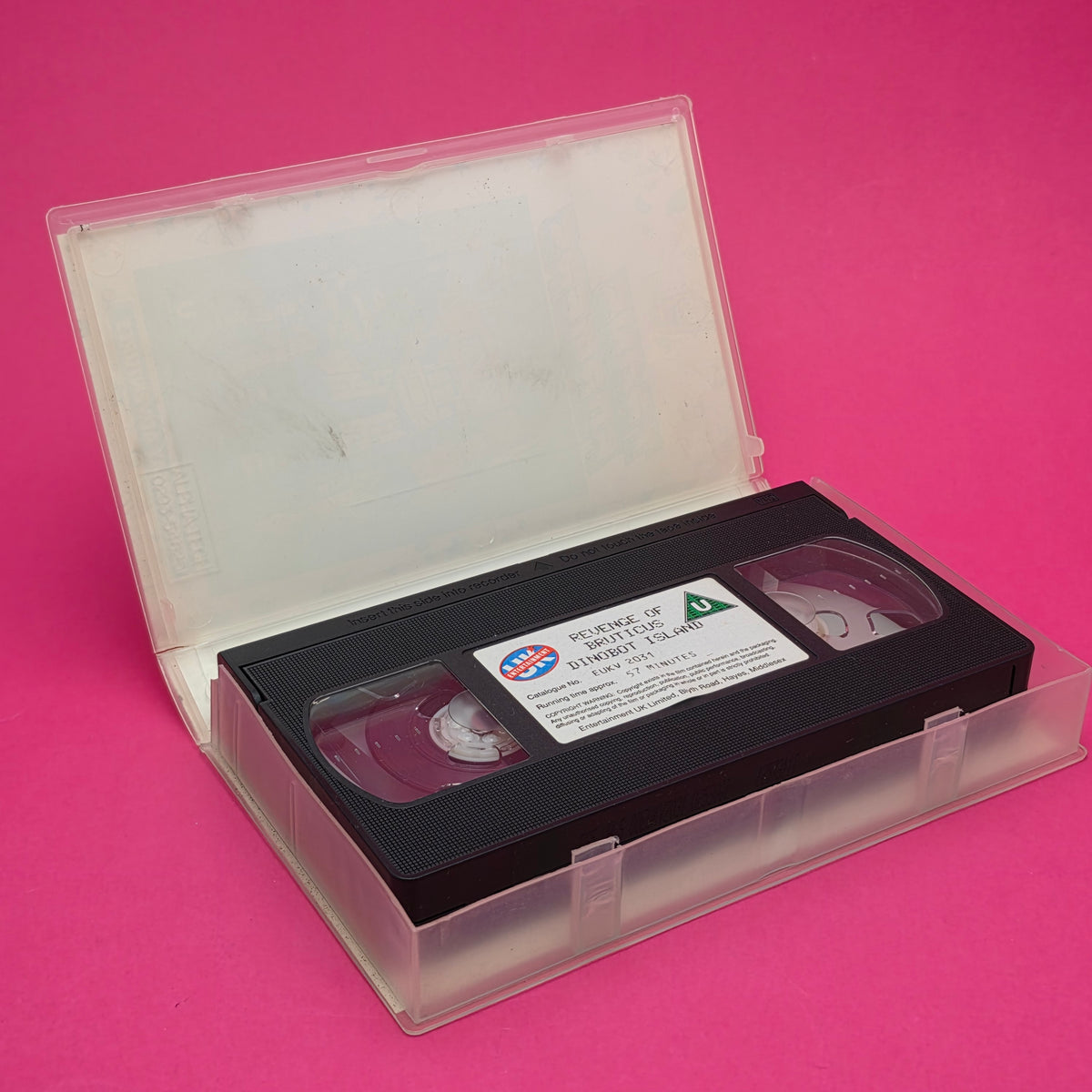 VHS Video ☆ TRANSFORMERS TWO GREAT ADVENTURES ☆ U Cert Vintage Tape Fun House