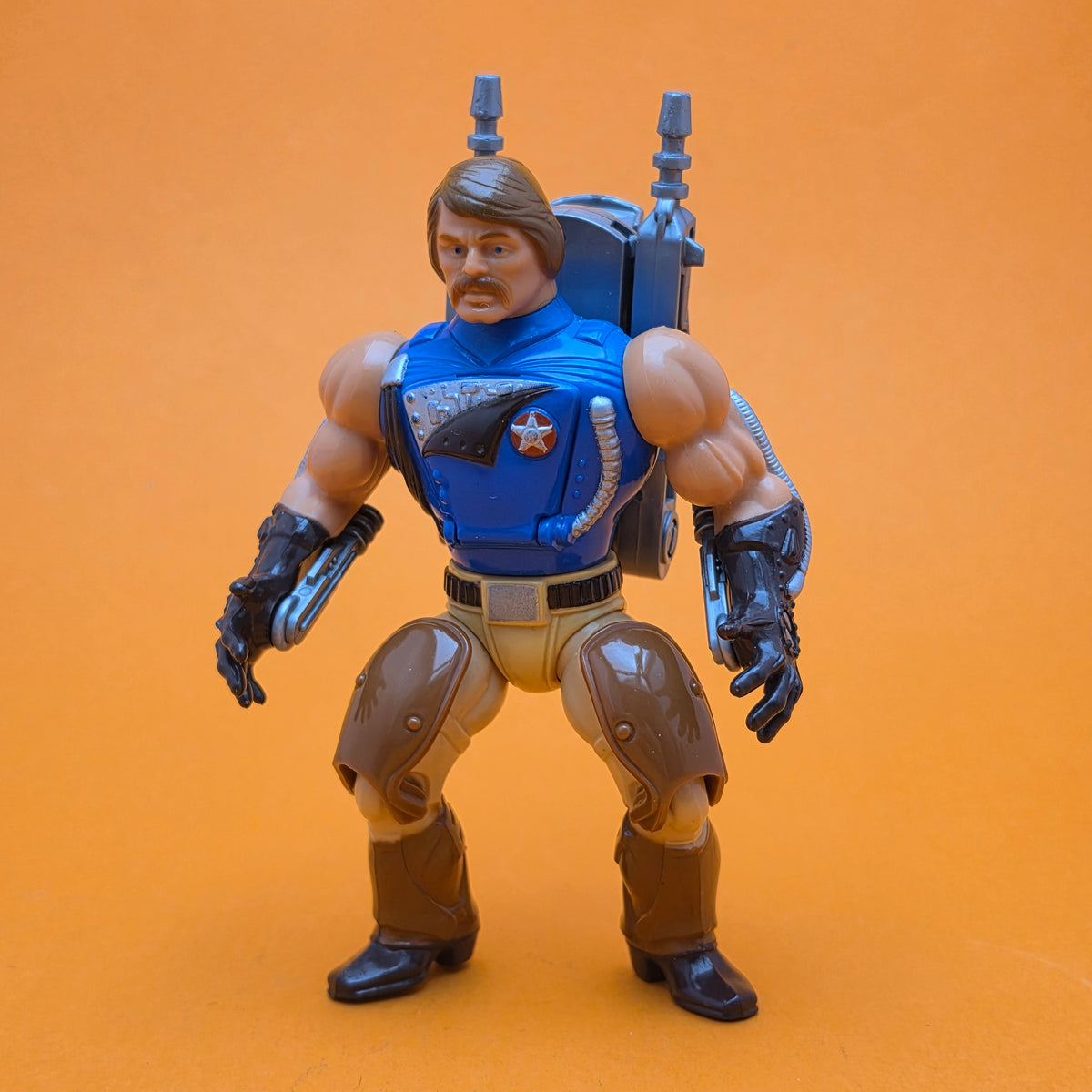 MASTERS OF THE UNIVERSE ☆ RIO BLAST Complete Vintage Figure ☆ MOTU Loose 80s Mattel