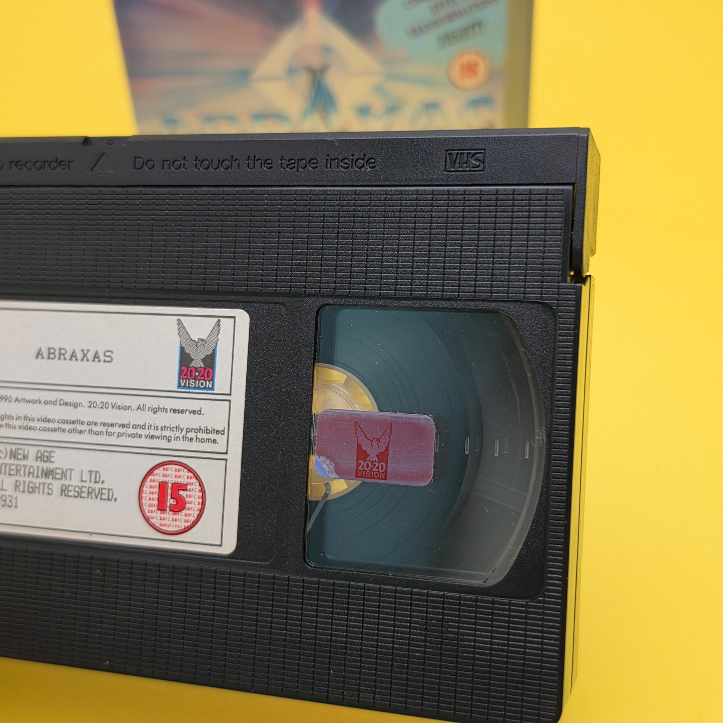 VHS Video ☆ ABRAXAS GUARDAIN OF THE UNIVERSE 1991 ☆ 15 Cert Big Box Ex Rental Vintage