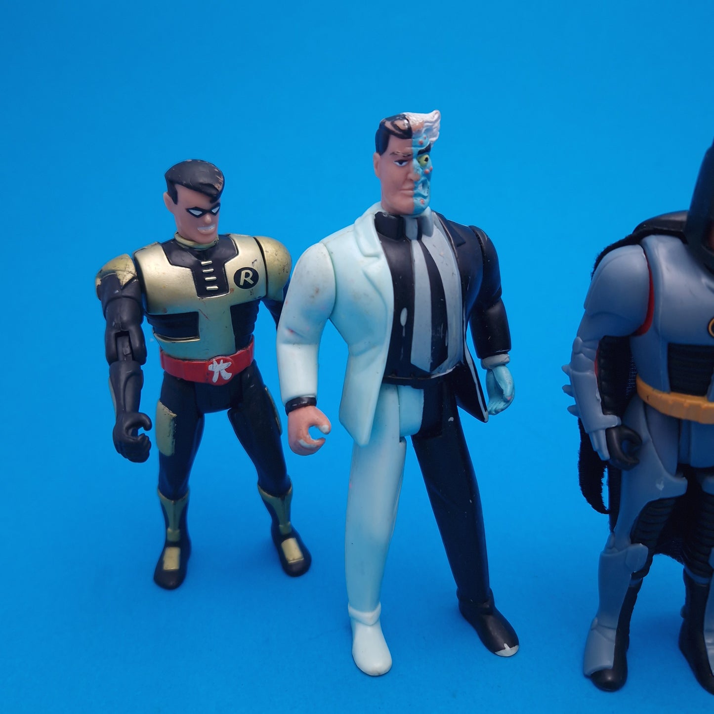 BATMAN THE ANIMATED SERIES ☆ 5x Bundle Snap-on Robin Armour Bruce Wayne Figure ☆ Vintage 90s Kenner