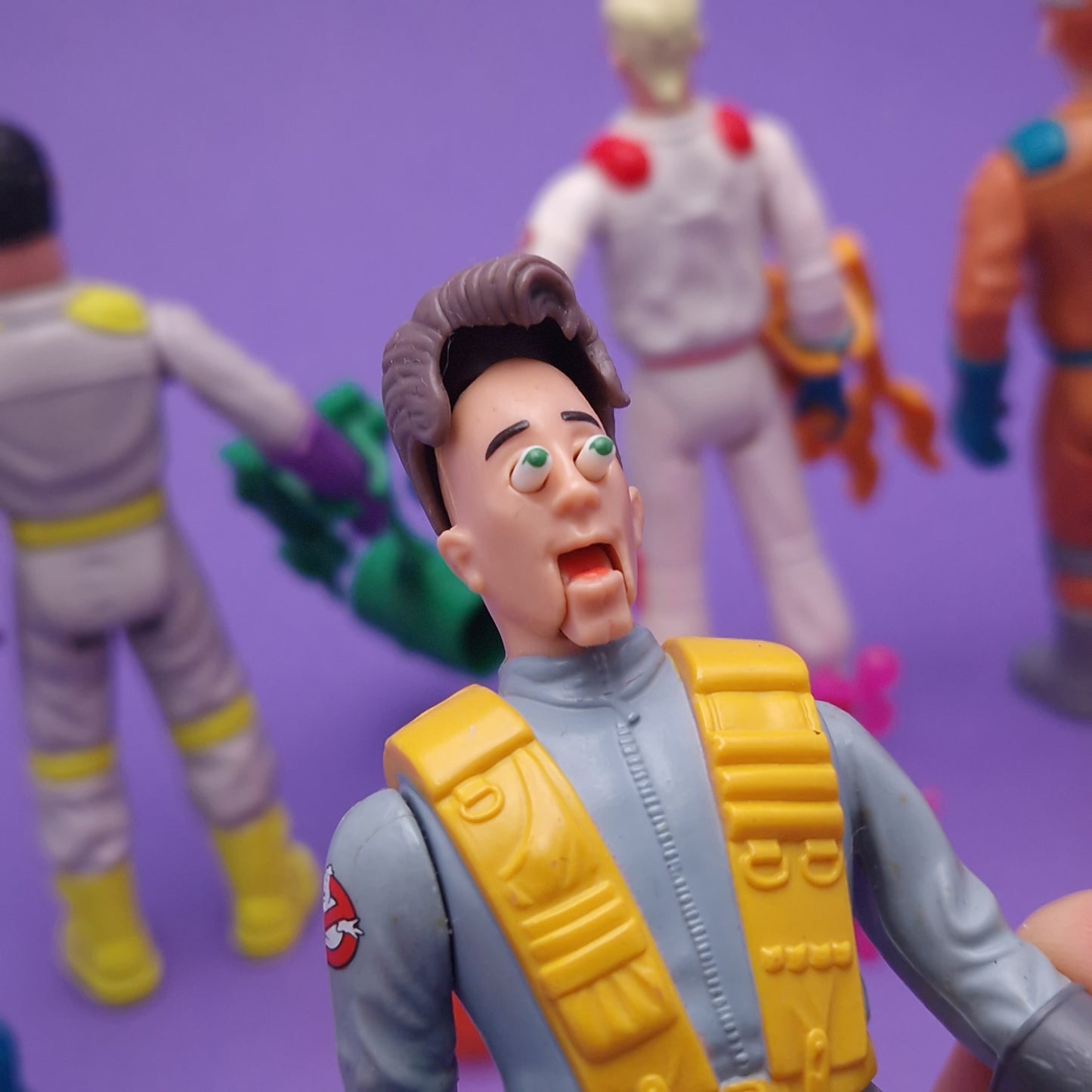GHOSTBUSTERS ☆ FRIGHT FEATURES SET OF 5 Vintage Figure ☆ COMPLETE 80s Kenner