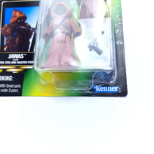 Load image into Gallery viewer, POTF ☆ JAWAS Star Wars Power Of The Force Figure ☆ Carded MOC Sealed 90&#39;s
