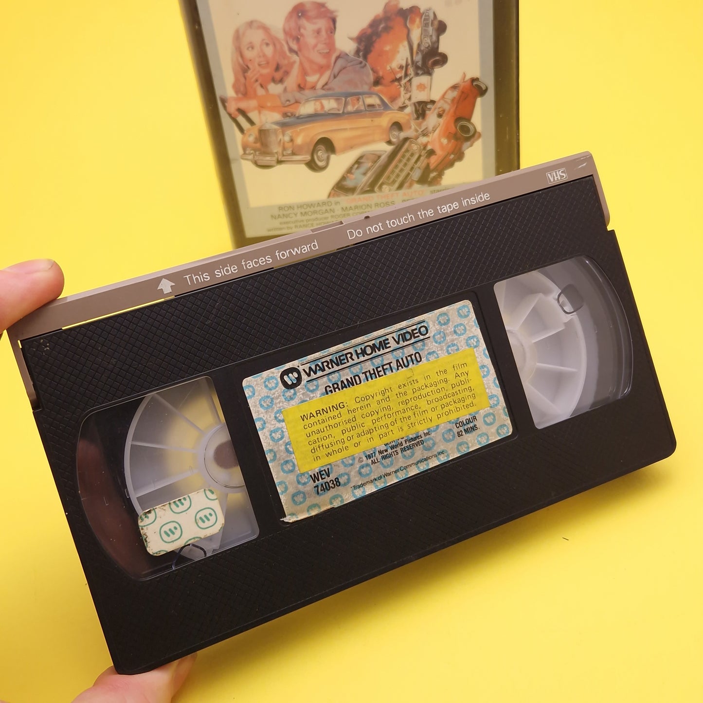 VHS Video ☆ GRAND THEFT AUTO ☆ 70s Clamshell Pre Cert Warner Home Video Vintage