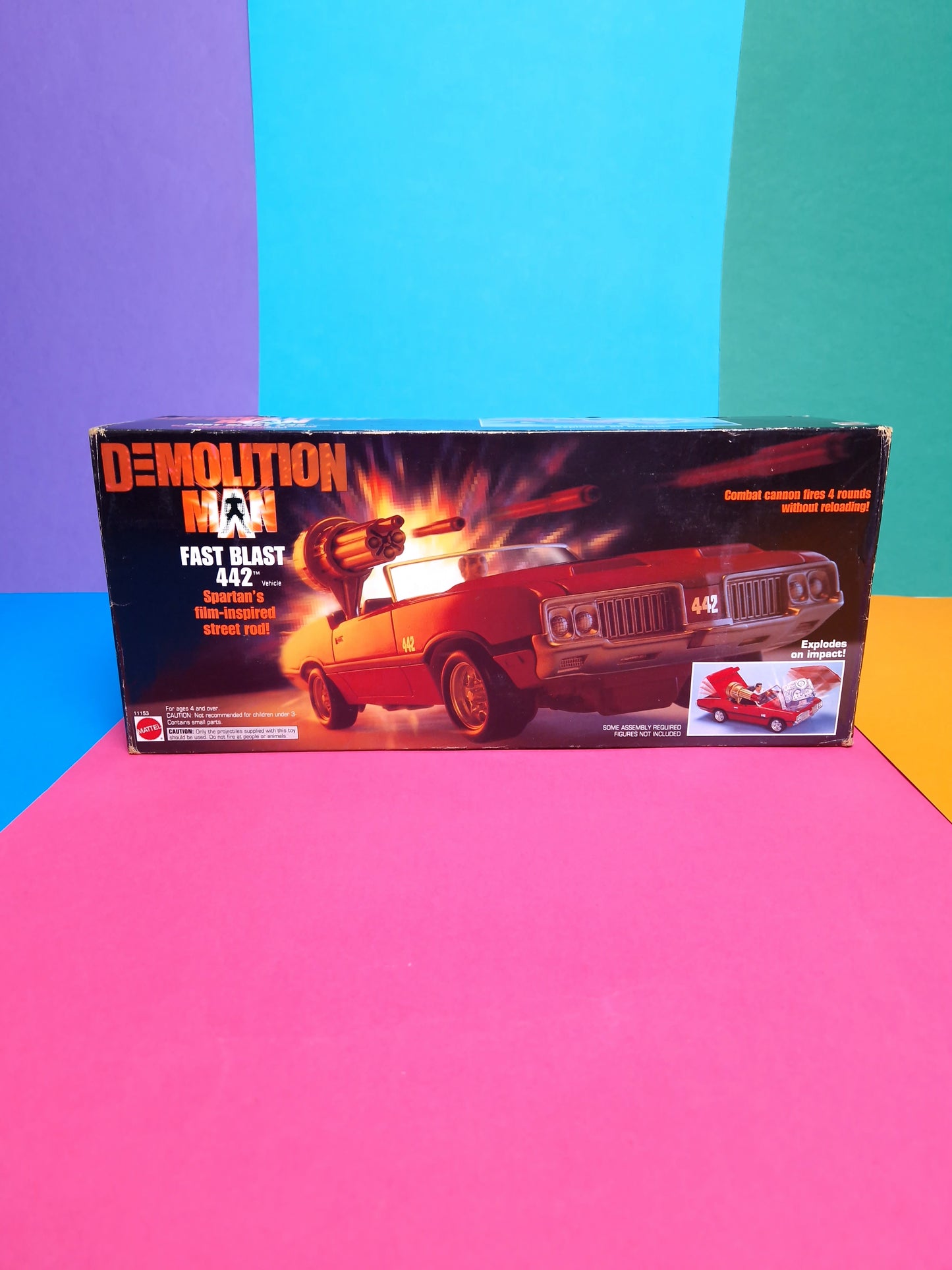 DEMOLITION MAN ☆ FAST BLAST 442 CAR VEHICLE ☆ Sealed MISB Boxed Mattel