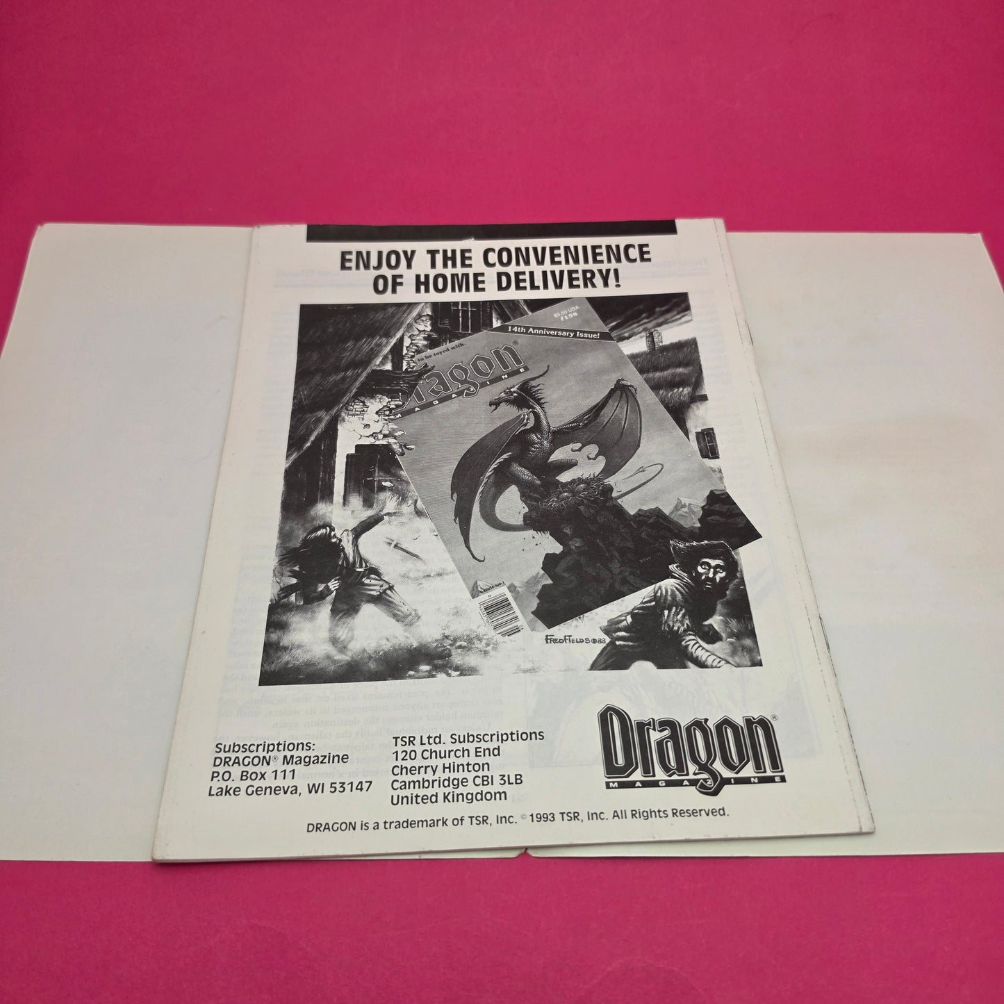 DUNGEONS & DRAGONS ☆ Escape From Thunder Rift TRS DMR 1 Dungeon Master Screen Challenger Series #9437 1993 ☆ Vintage Original