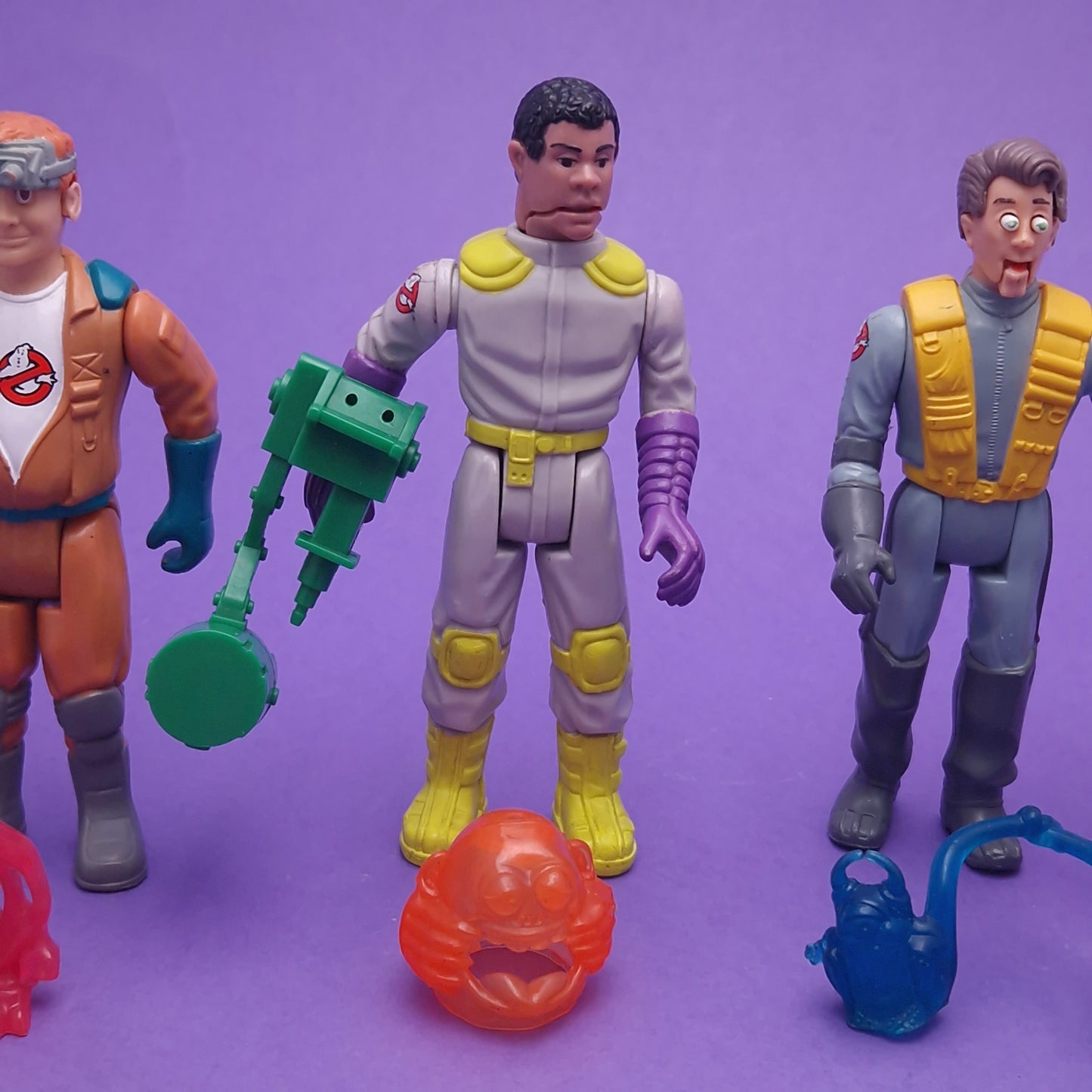 GHOSTBUSTERS ☆ FRIGHT FEATURES SET OF 4 Vintage Figure ☆ 80s Kenner