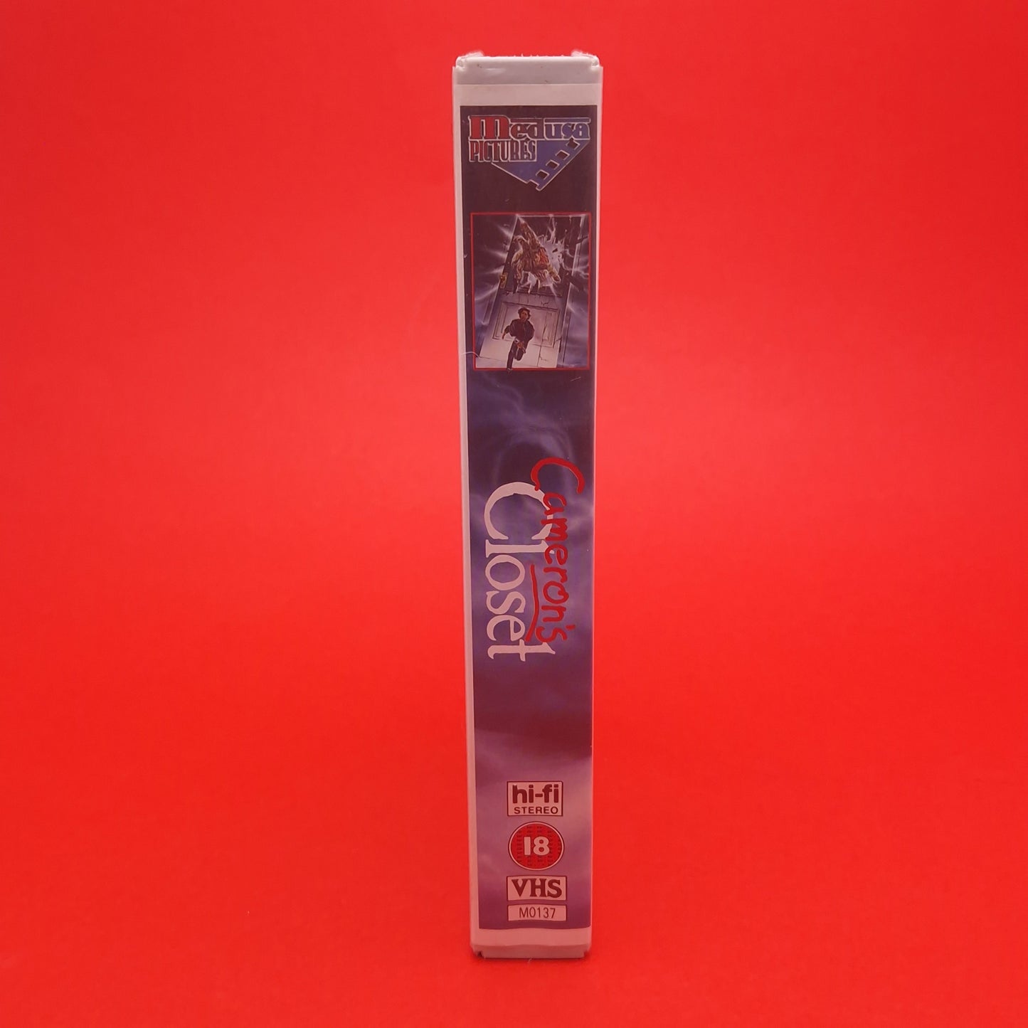 VHS Video ☆ CAMERONS CLOSET ☆ Big Box Ex Rental Case Tape Cassette Vintage 18 cert