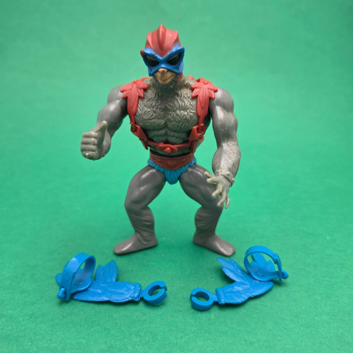 MASTERS OF THE UNIVERSE ☆ STRATOS Vintage Figure ☆ MOTU 80s Mattel Blue Wings