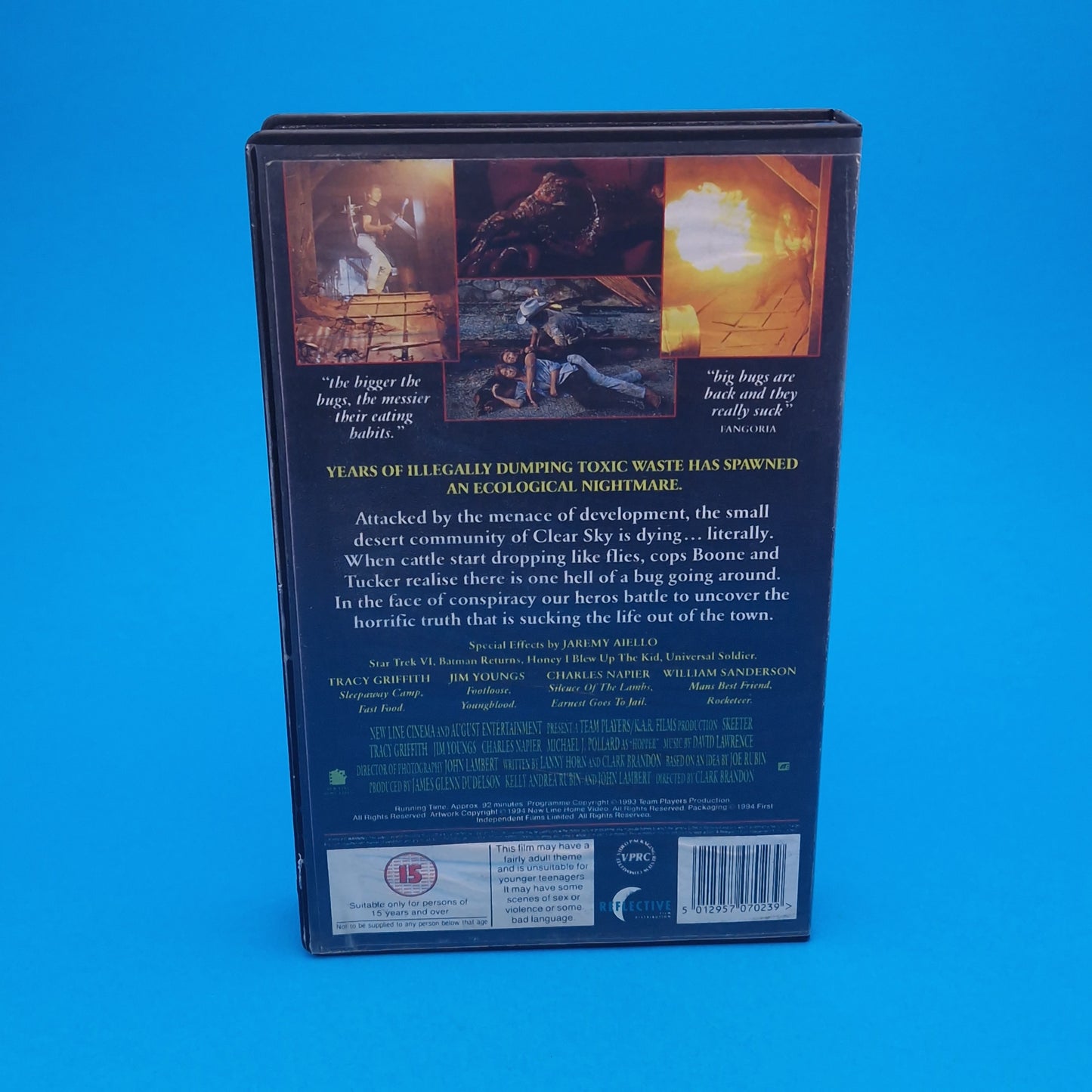 VHS Video ☆ SKEETER ☆ 90s Big Box Ex Rental Horror 15 Vintage