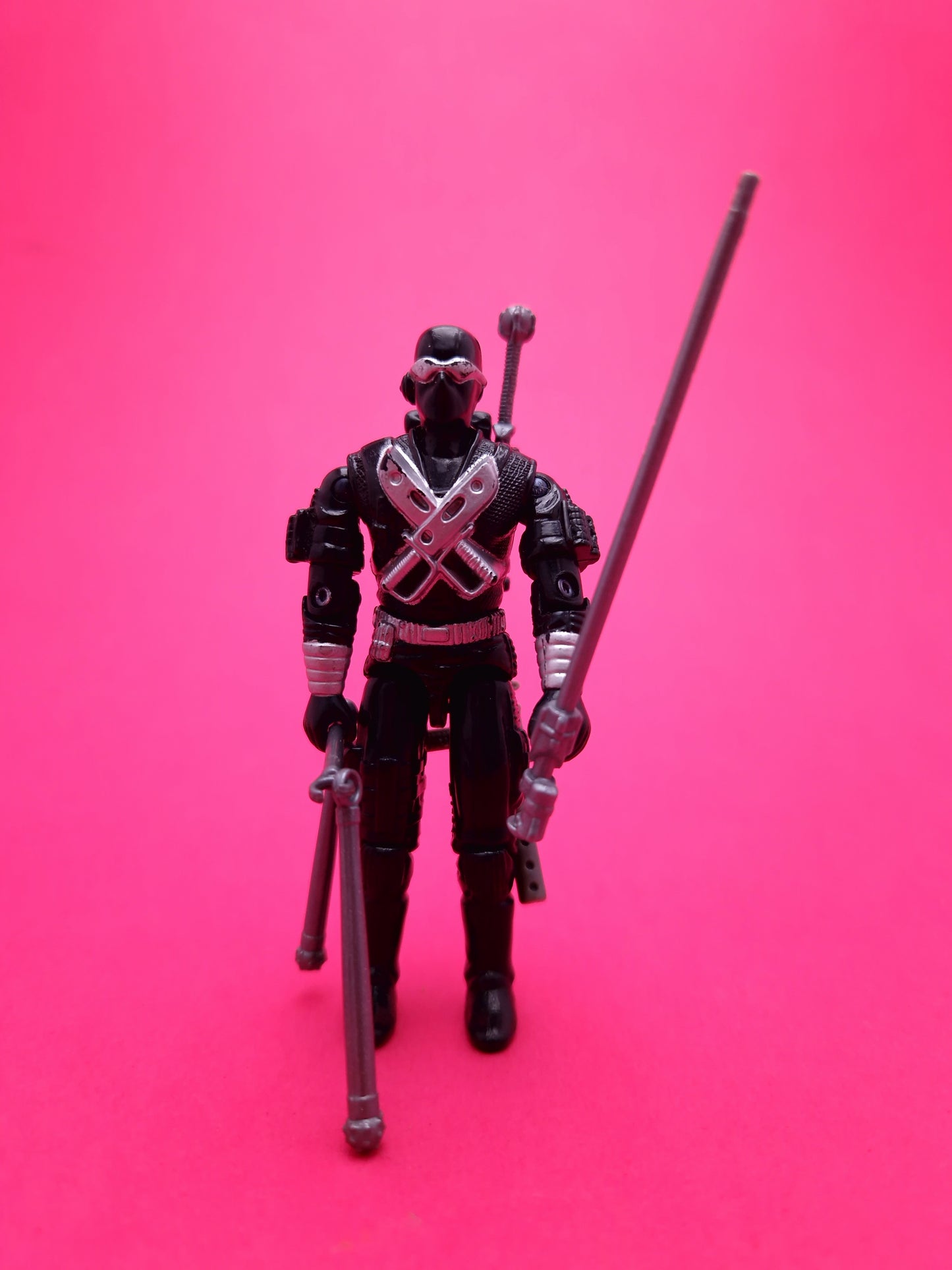 GI JOE ☆ SNAKE EYES V3 Action Figure ☆ Vintage Action Force Hasbro 1989