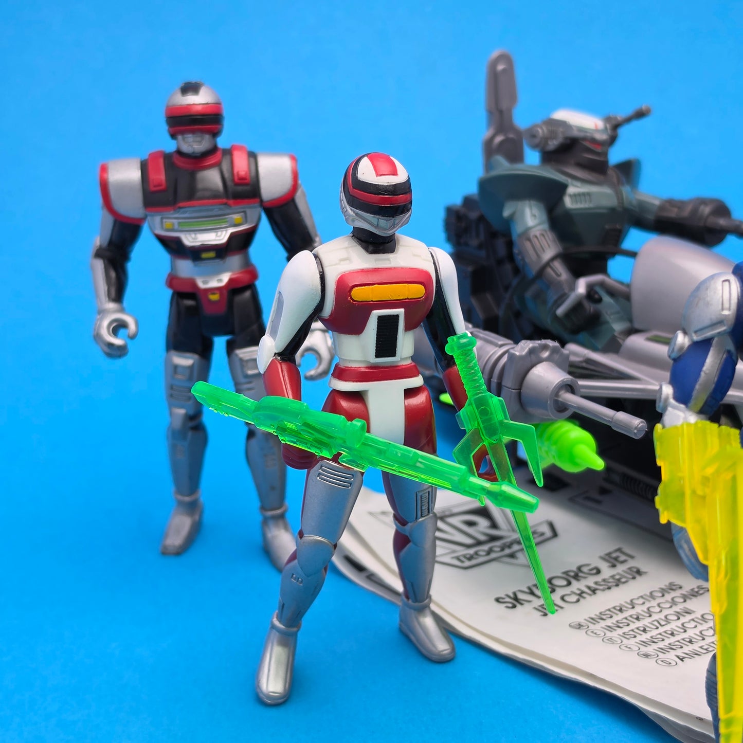 VR TROOPERS ☆ KAITLIN STAR JB REESE RYAN STEELE SKYBORG JET Figure BUNDLE Vintage Original 90s Saban Kenner