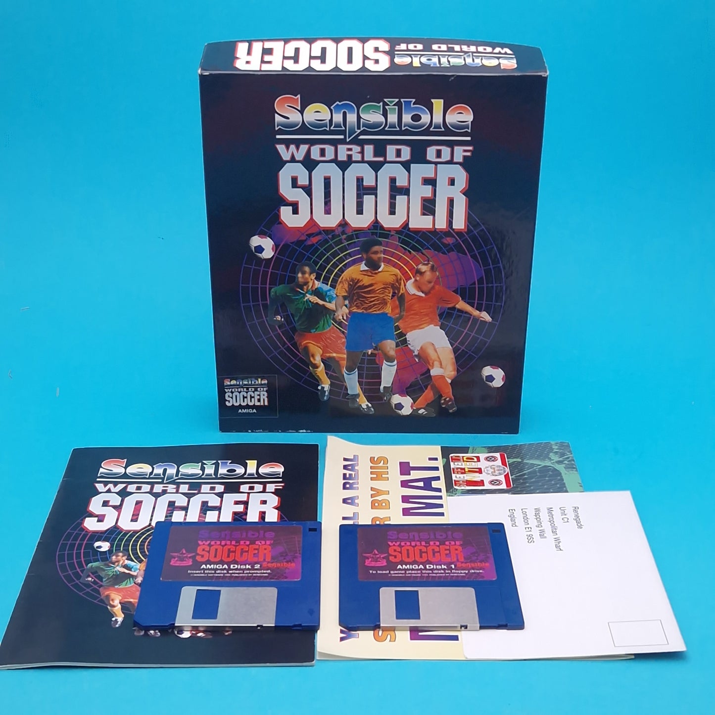 AMIGA ☆ SENSIBLE WORLD OF SOCCER ☆ BOXED Vintage Retro Game Commodore