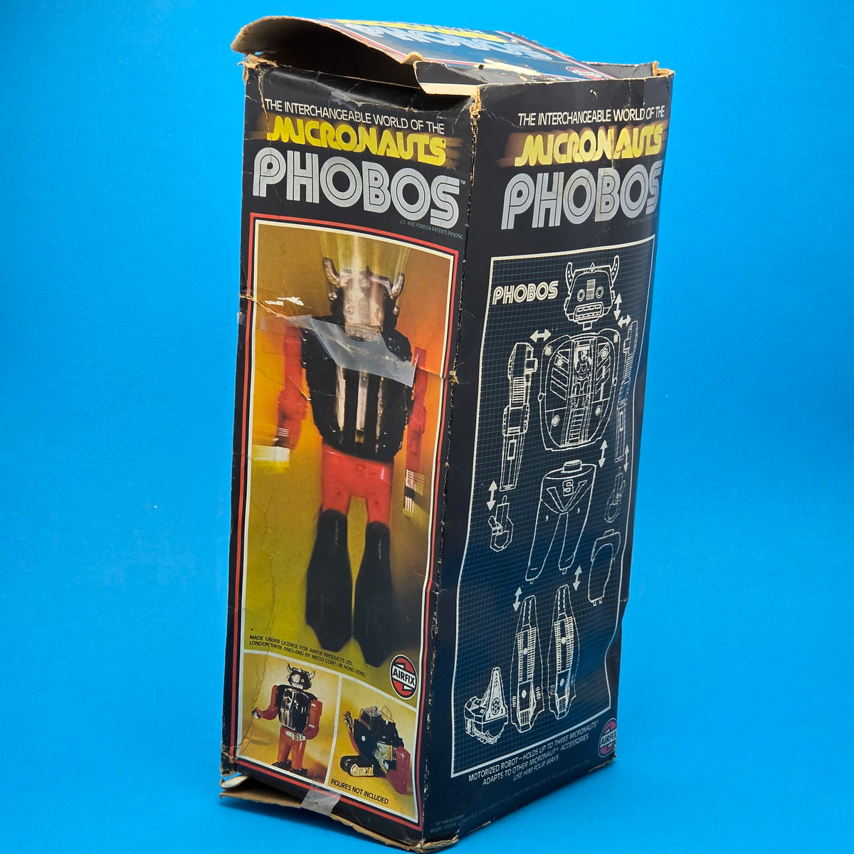 MICRONAUTS ☆ Trons PHOBOS Vintage Figure ☆ Boxed 1978 Mego Airfix Complete
