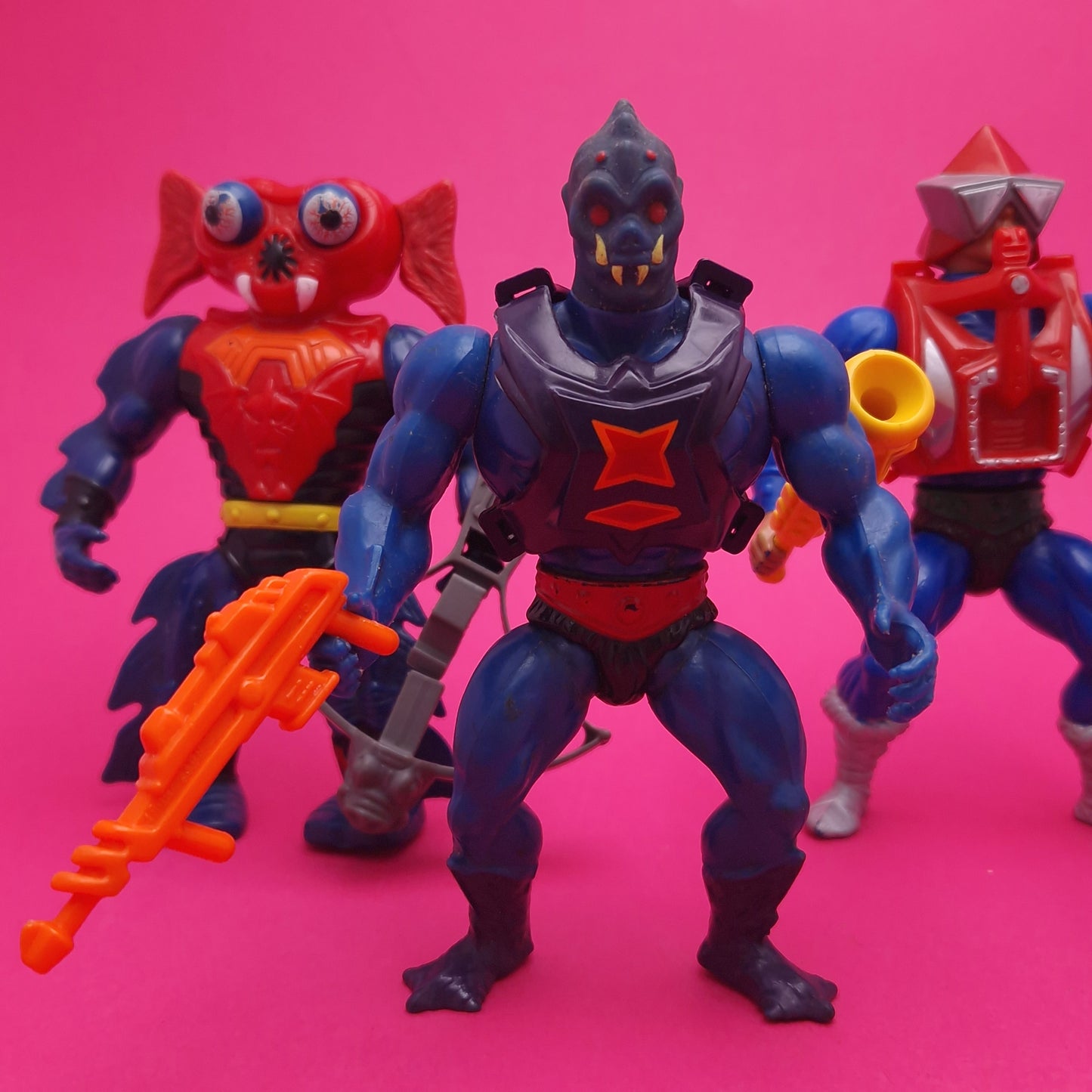 MASTERS OF THE UNIVERSE ☆ Bundle TRAP JAW WEBSTER MEKANECK MANTENNA Vintage Figure ☆ MOTU Loose 80s Mattel Original