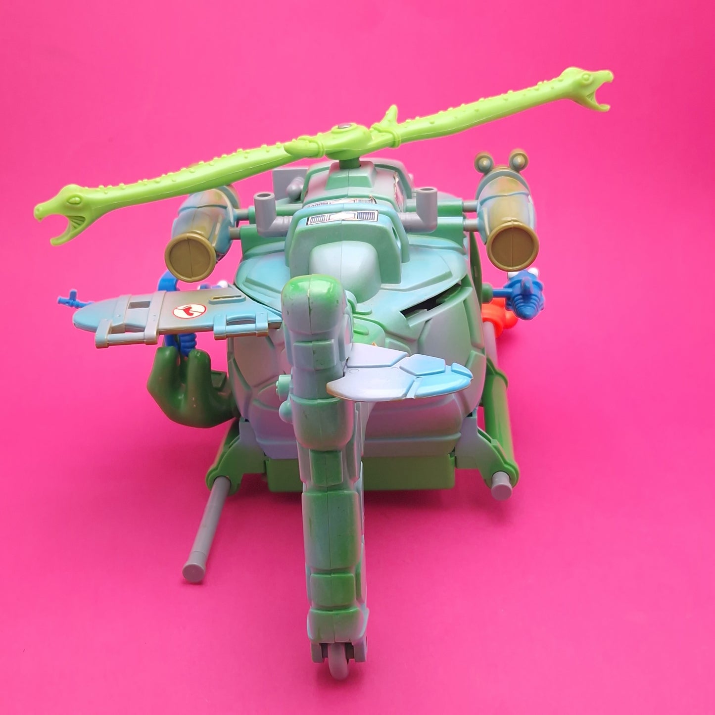TEENAGE MUTANT NINJA TURTLES ☆ TURTLE COPTER Vintage Action Figure Vehicle ☆ Loose HERO