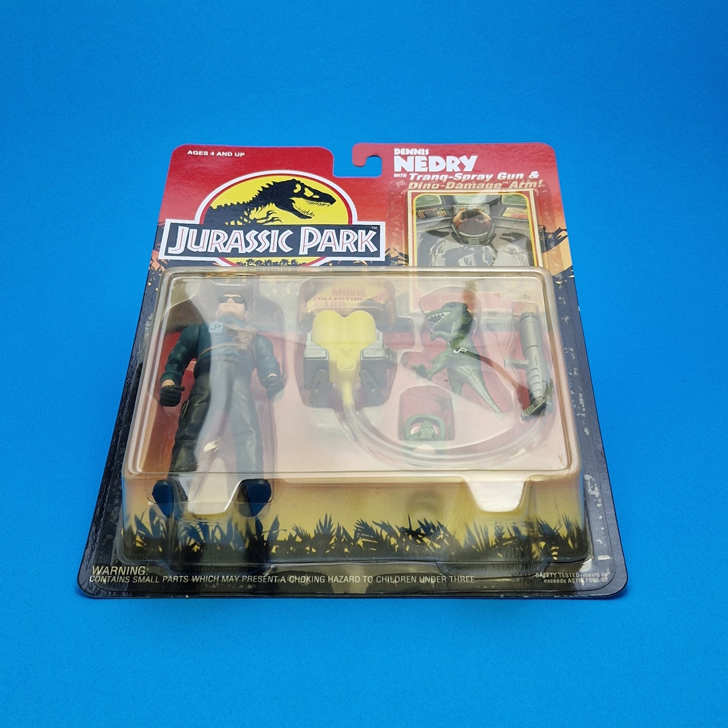 JURASSIC PARK DENNIS NEDRY JURASSIC PARK Vintage Figure ☆ Sealed MOC World Carded