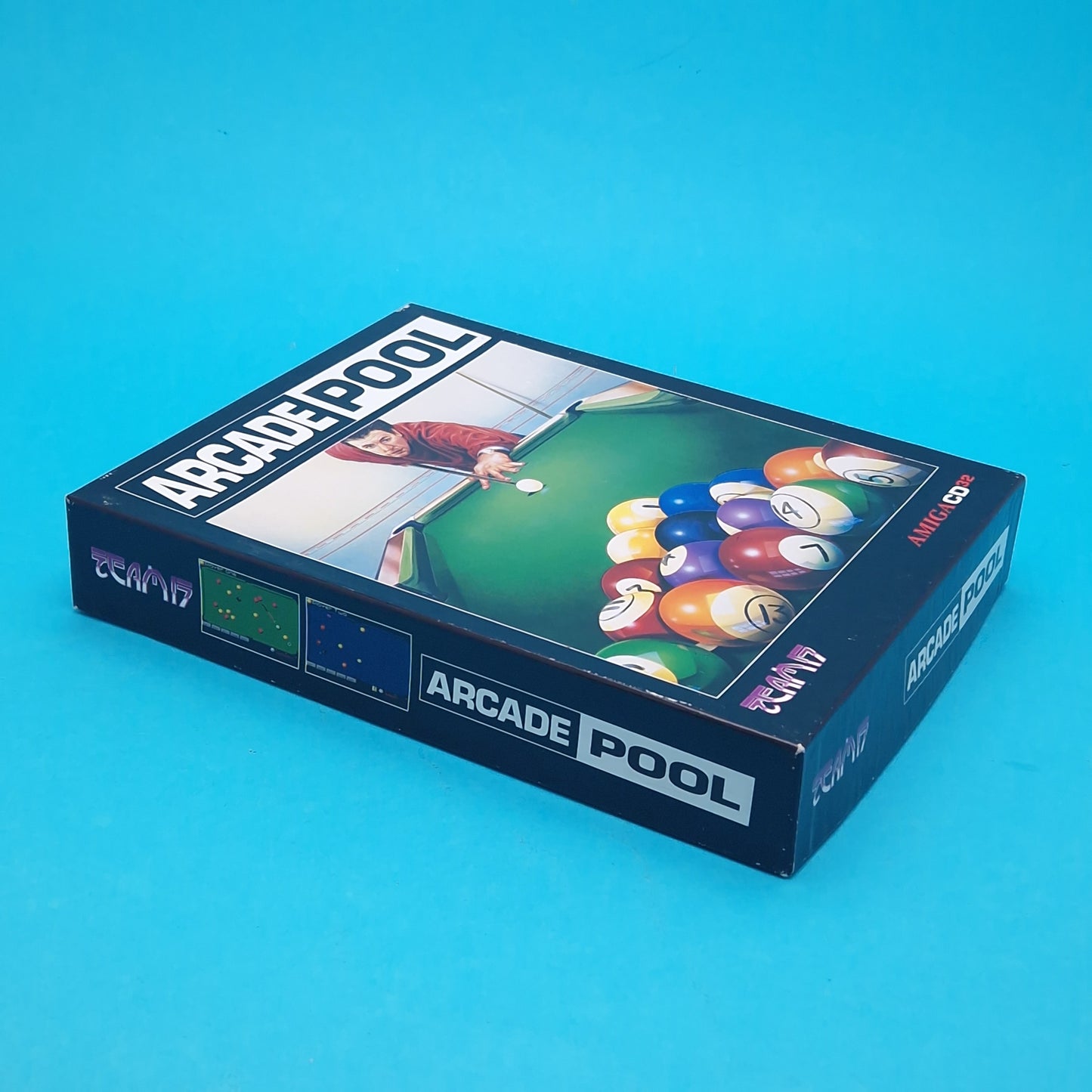 AMIGA CD32 ☆ ARCADE POOL ☆ BIG BOX BOXED Vintage Retro Game Commodore 90s