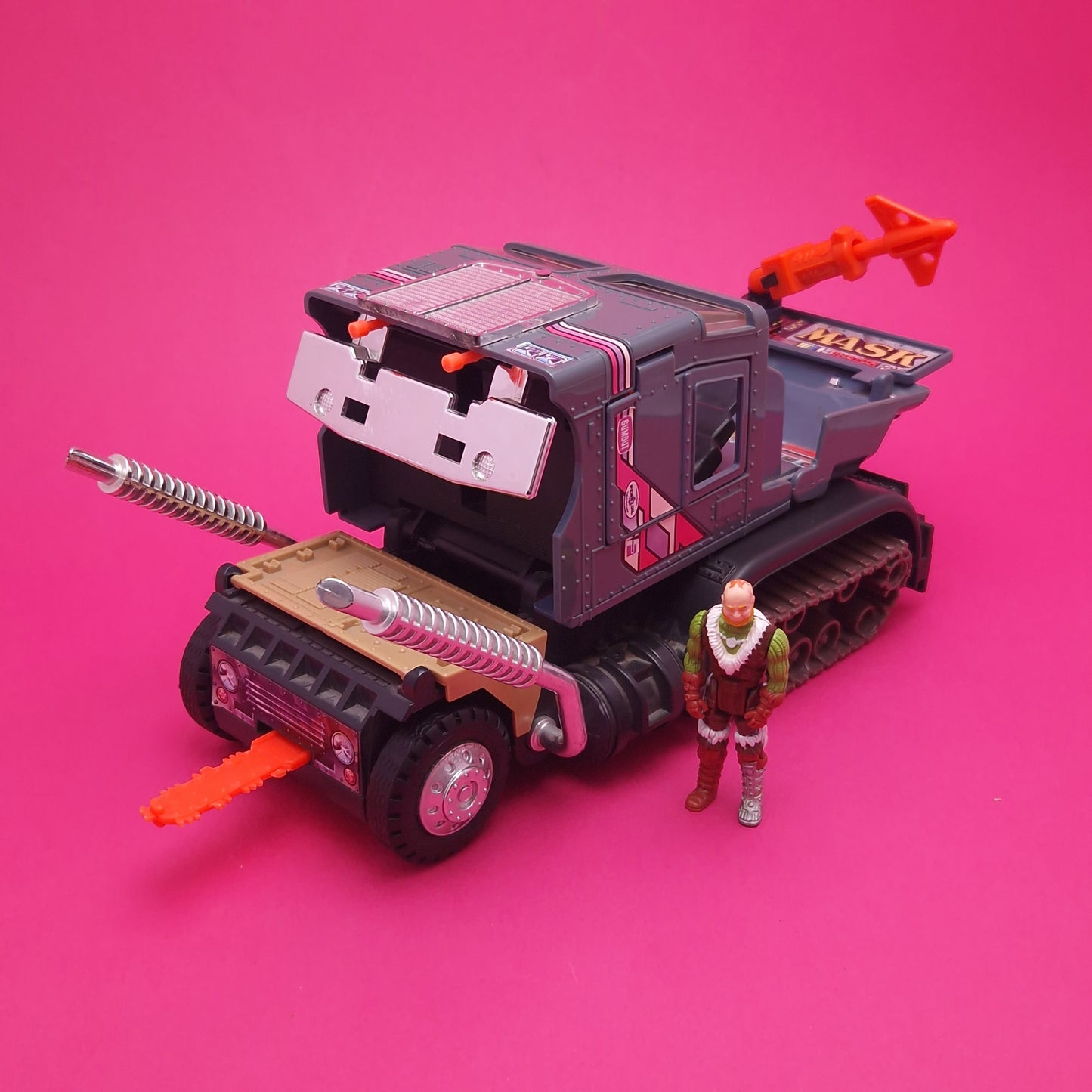 M.A.S.K ☆ BULLDOG / BULLDOZE Boris Buskin ☆ Loose Vintage MASK Kenner 80s