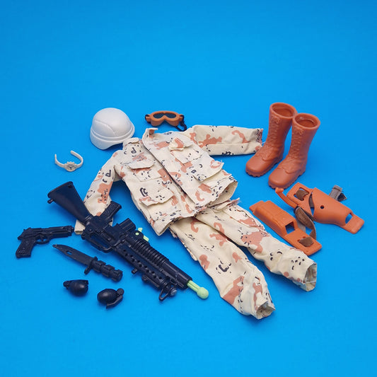 ACTION MAN ☆ DESERT PACK Accessories ☆ Vintage HASBRO 90's Loose