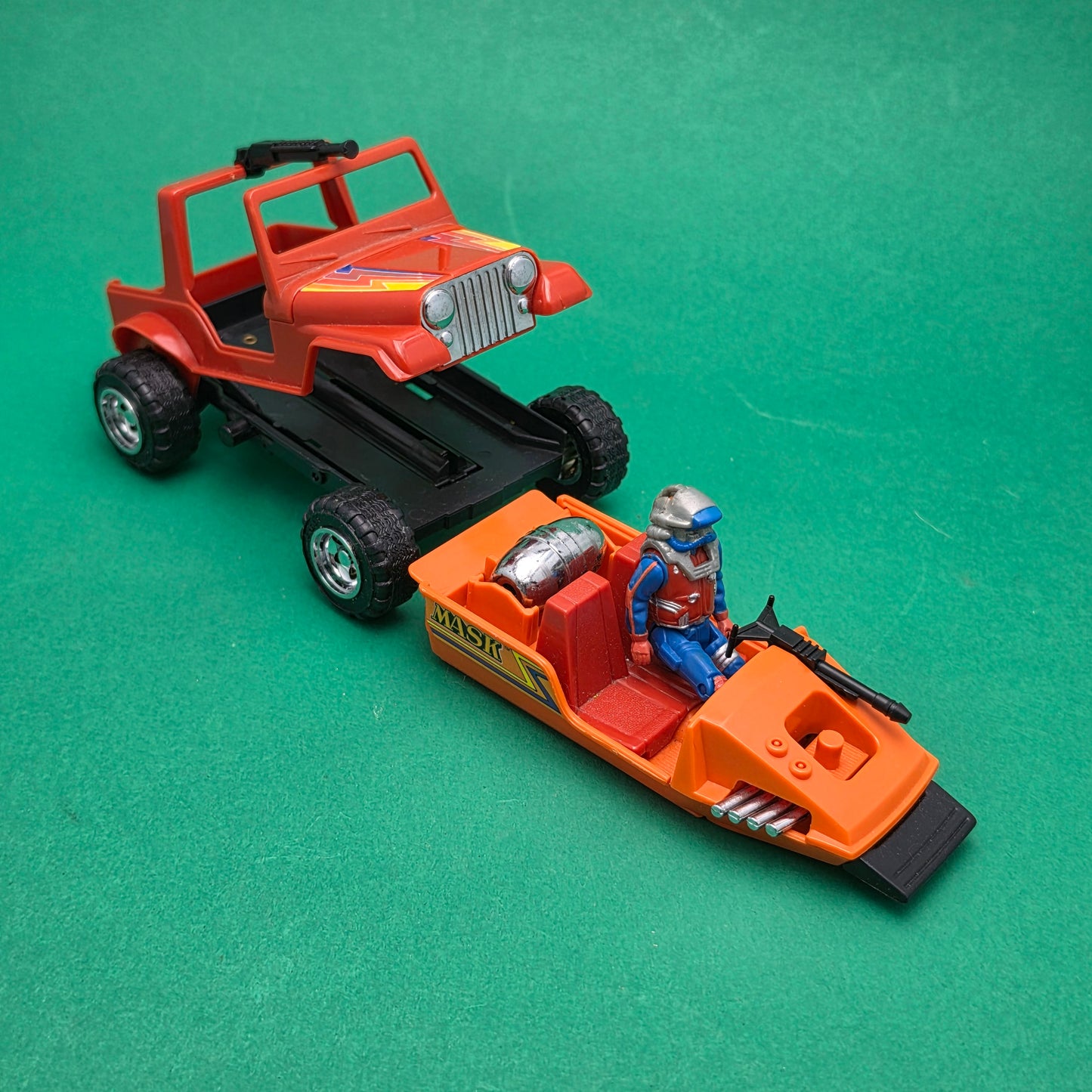 M.A.S.K ☆ GATOR DUSTY HAYES Complete Vintage Figure Vehicle ☆ MASK Kenner 80s