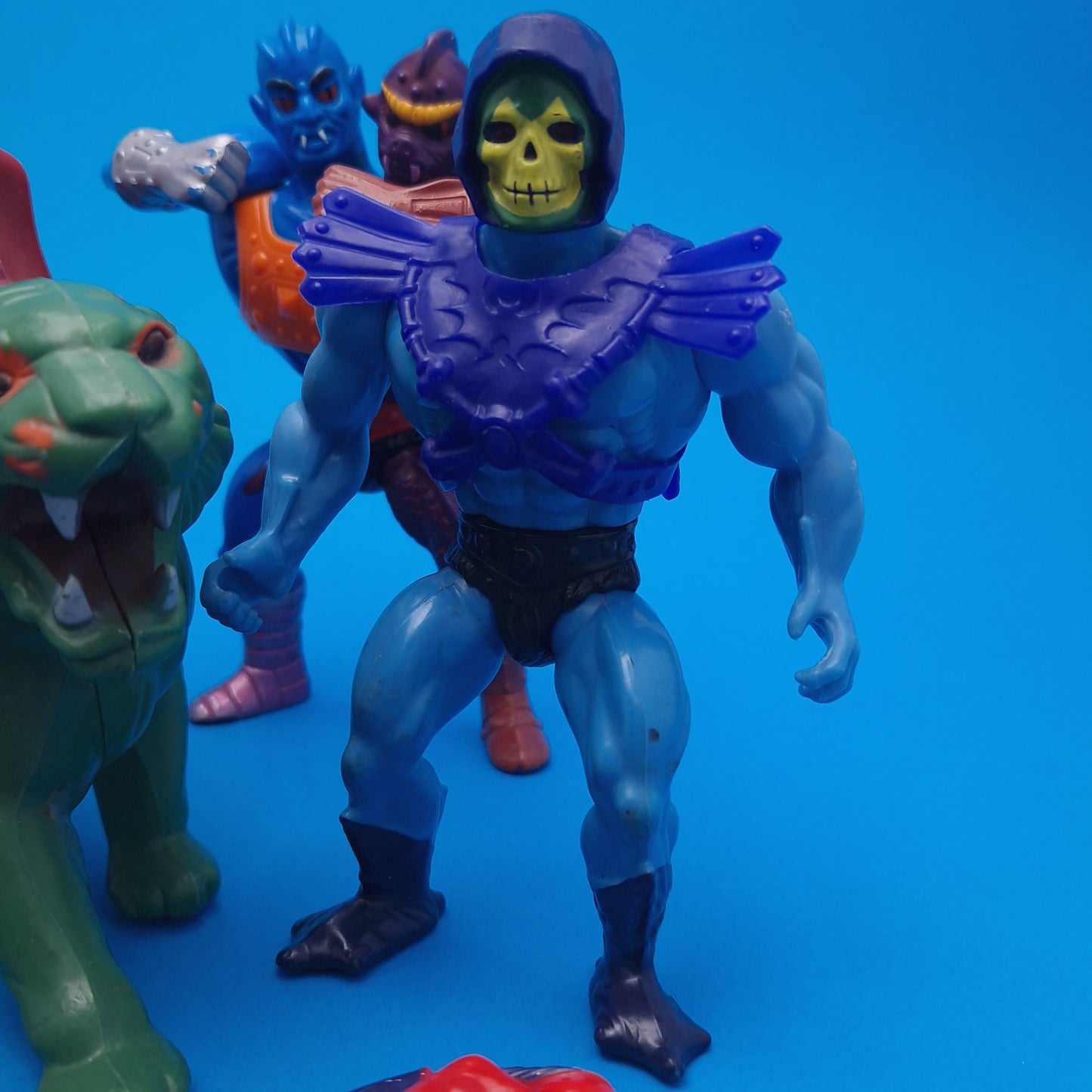 MASTERS OF THE UNIVERSE ☆ 6x Bundle SKELETOR BUZZ OFF BEASTMAN TWO-BAD Vintage Figure ☆ MOTU Loose 80s Mattel