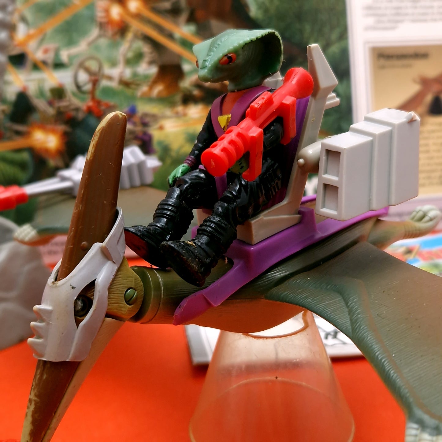 DINO RIDERS ☆ PTERANODON With Rasp Action Figure ☆ Vintage TYCO 80s