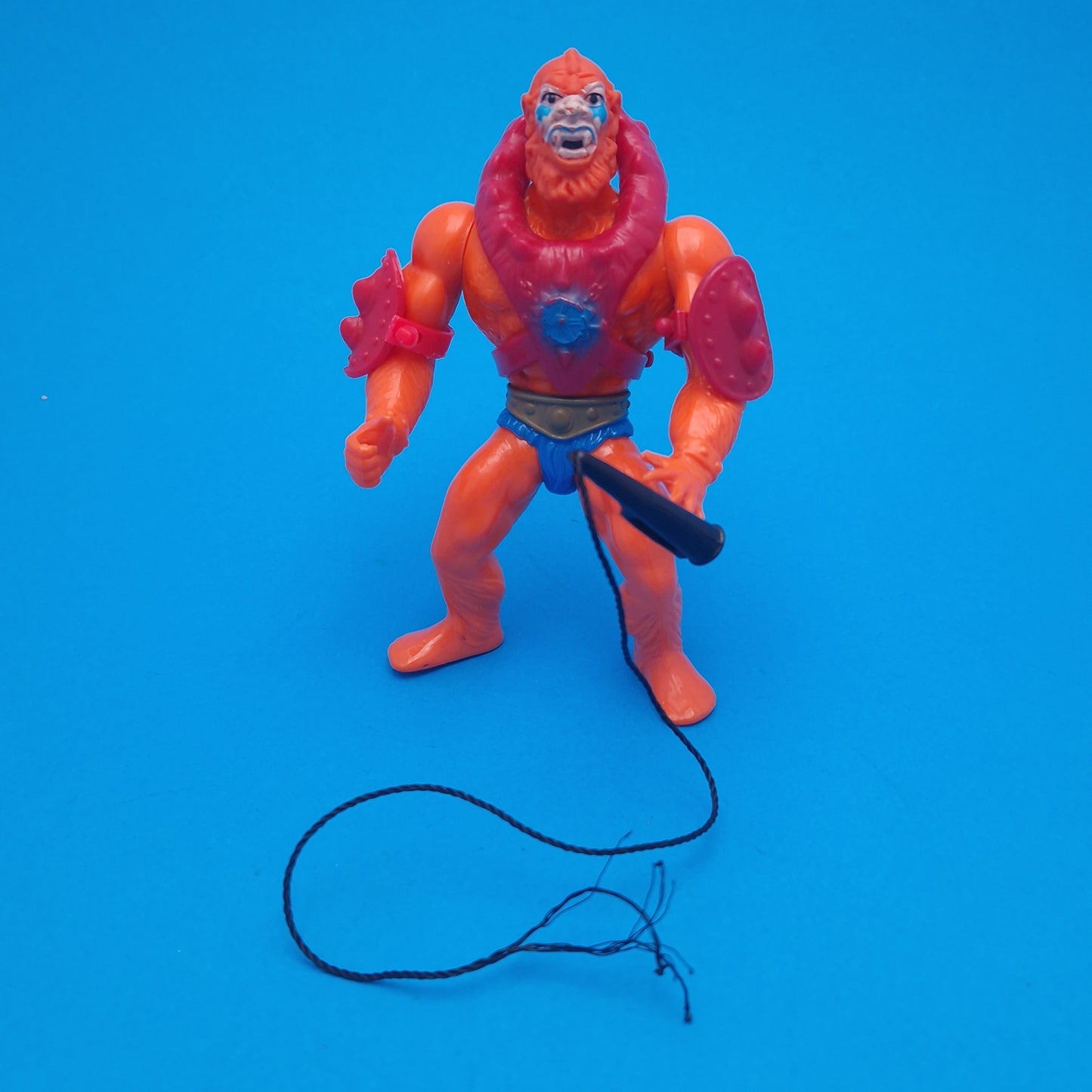 MASTERS OF THE UNIVERSE ☆ BEASTMAN RED Vintage Figure ☆ MOTU Loose 80s Mattel Original