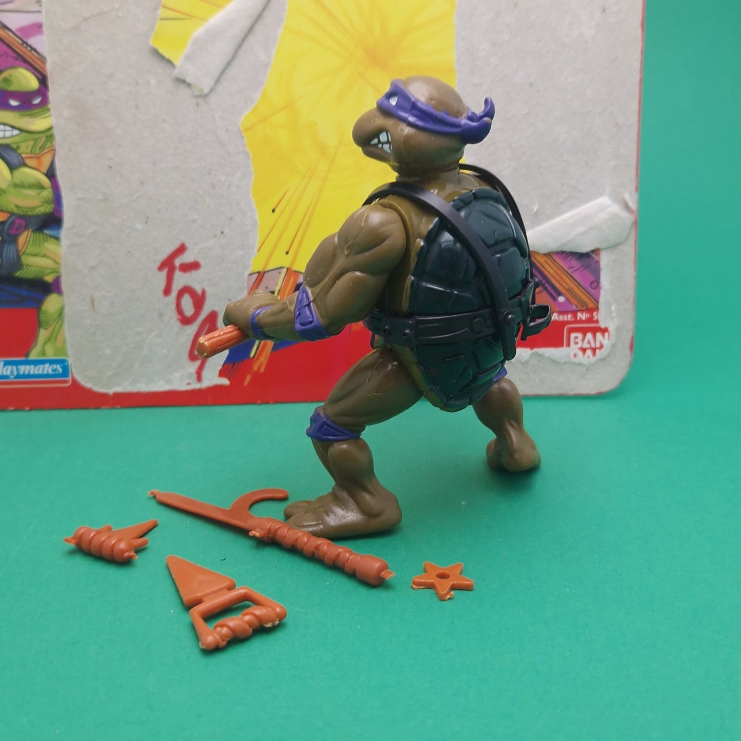 TEENAGE MUTANT NINJA TURTLES ☆ DONATELLO Vintage Action Figure ☆ Loose