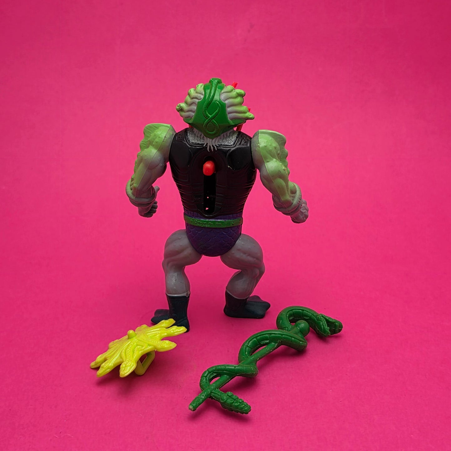 MASTERS OF THE UNIVERSE ☆ SNAKE FACE Vintage Figure ☆ MOTU card 80s Mattel