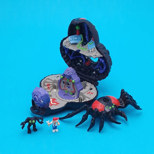 MIGHTY MAX ☆ TRAPPED BY ARACHNOID Doom Zone Vintage Figure Playset ☆ 90s
