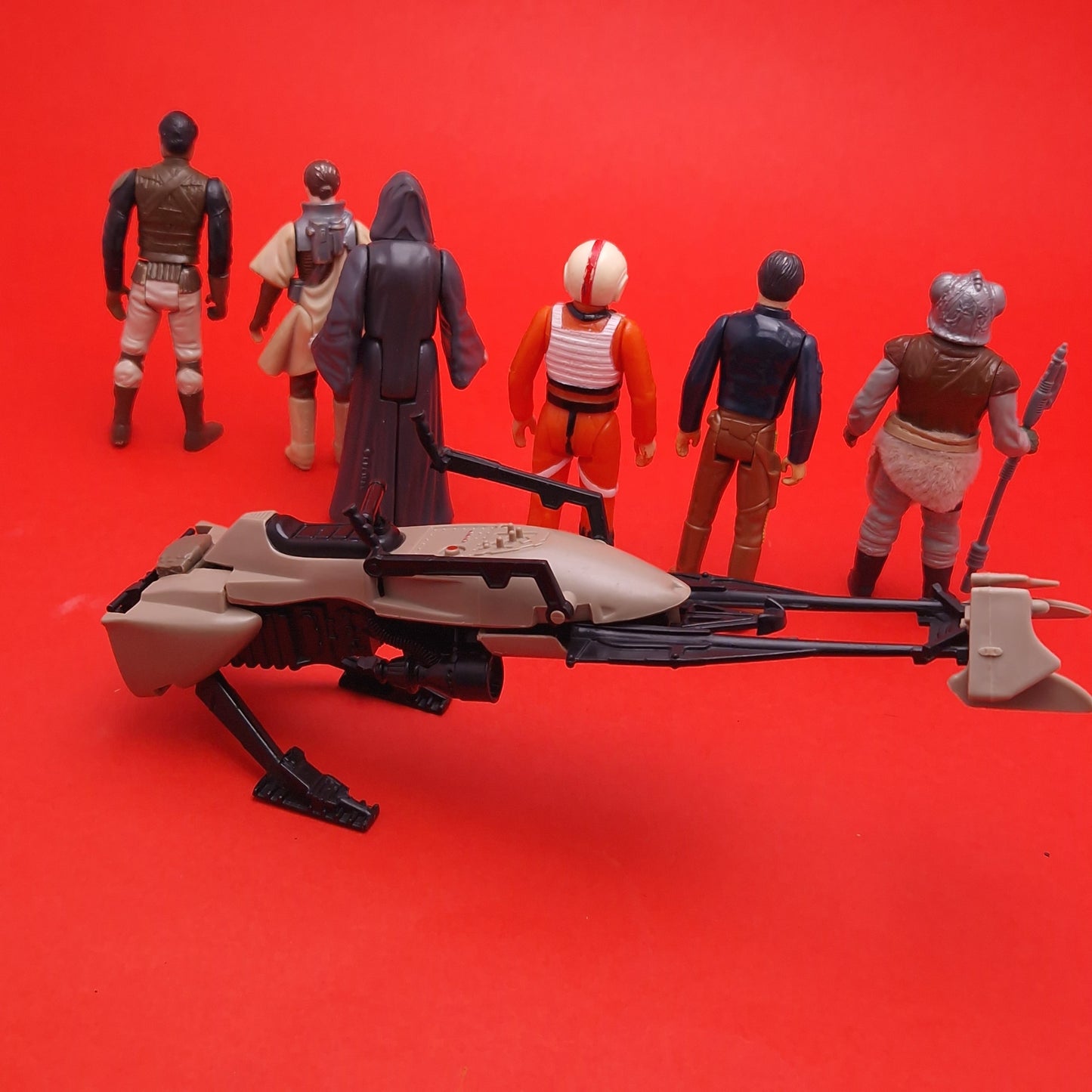 STAR WARS VINTAGE ☆ 6x BUNDLE X-WING PILOT LUKE HAN SOLO EMPEROR Figures ☆ Kenner 80s