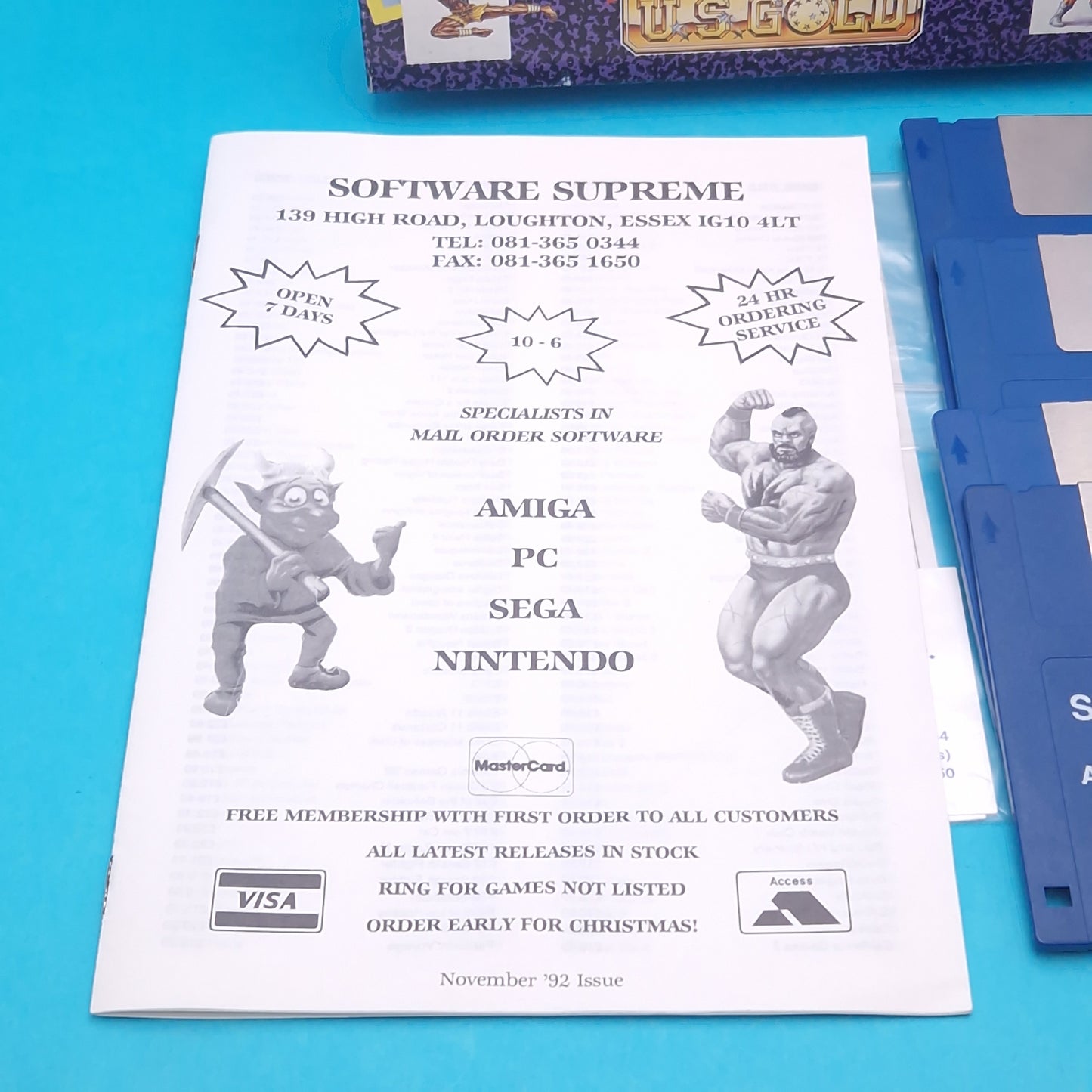 AMIGA ☆ STREET FIGHTER 2 ☆ 1992 BIG BOXED Vintage Retro Game