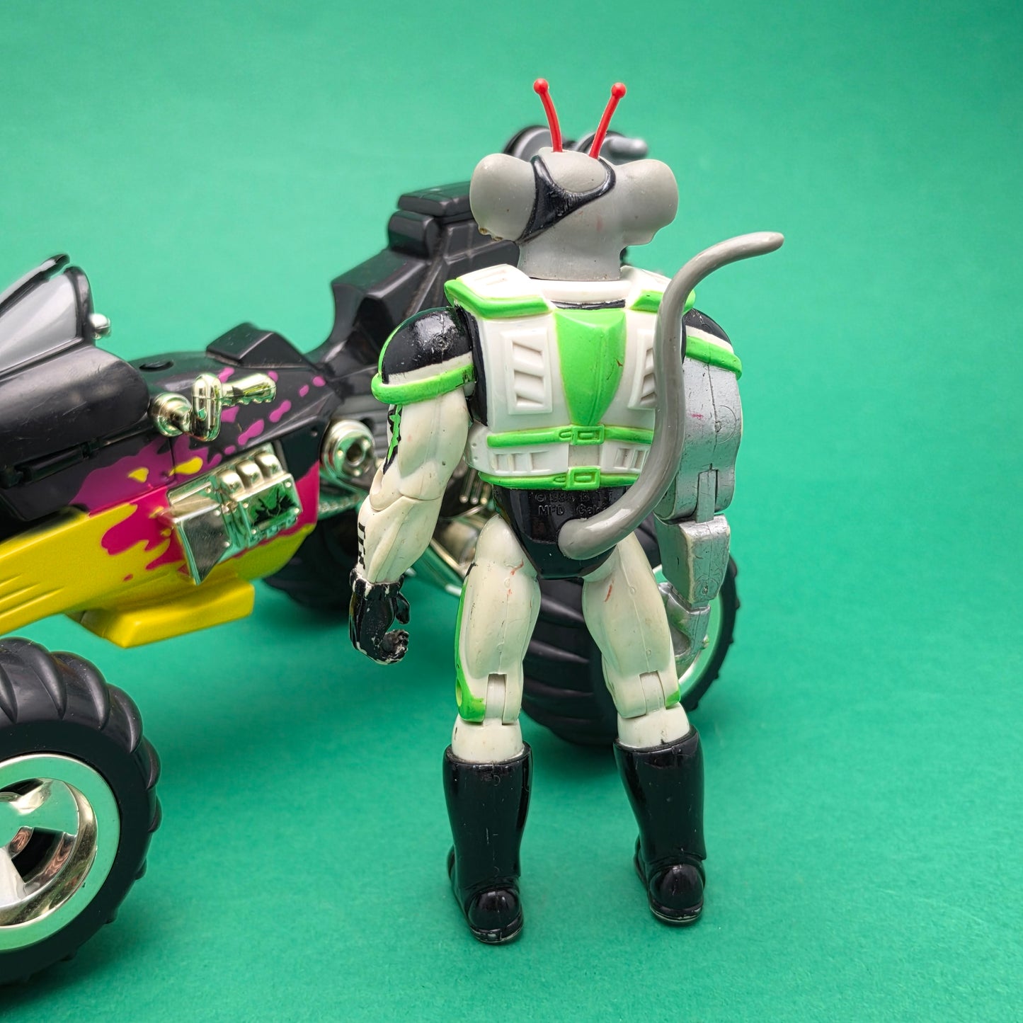 BIKER MICE FROM MARS ☆ VINNIE RATTLER ATV & MODO Offroad Bros Figure ☆ 90s