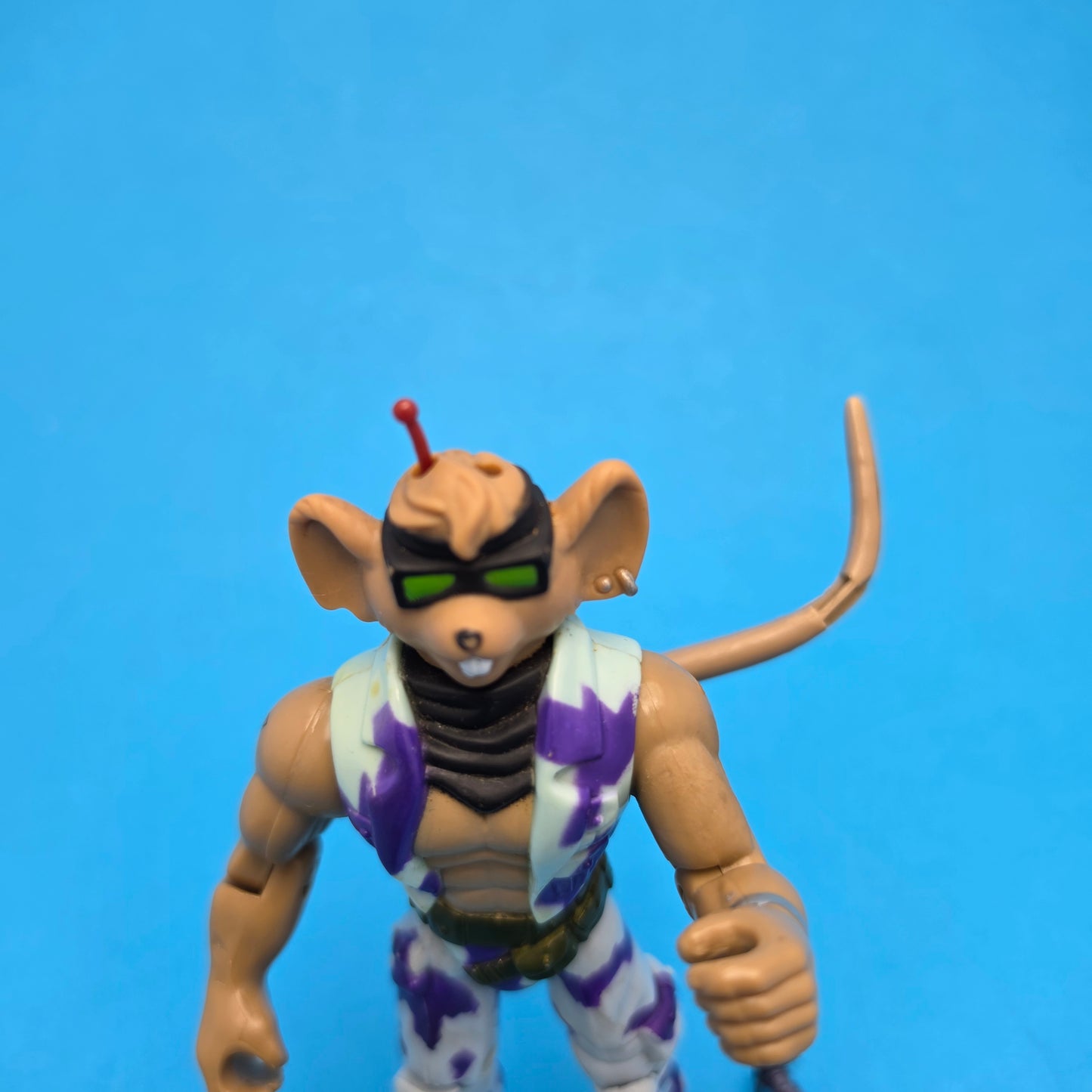 BIKER MICE FROM MARS ☆ TAIL-WHIPPIN THROTTLE FREEDOM FIGHTER Vintage Figure ☆ 90s