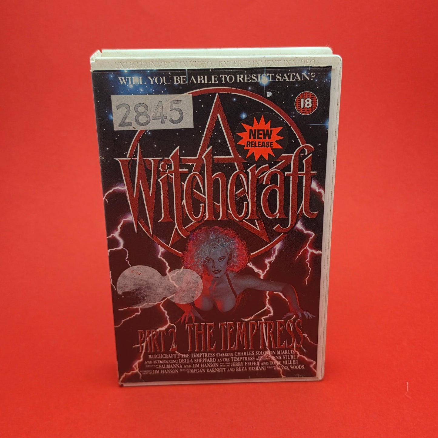 VHS Video ☆ WITCHCRAFT PART 2 THE TEMPTRESS 1989 ☆ 18 Cert Vintage Ex Rental Big Box